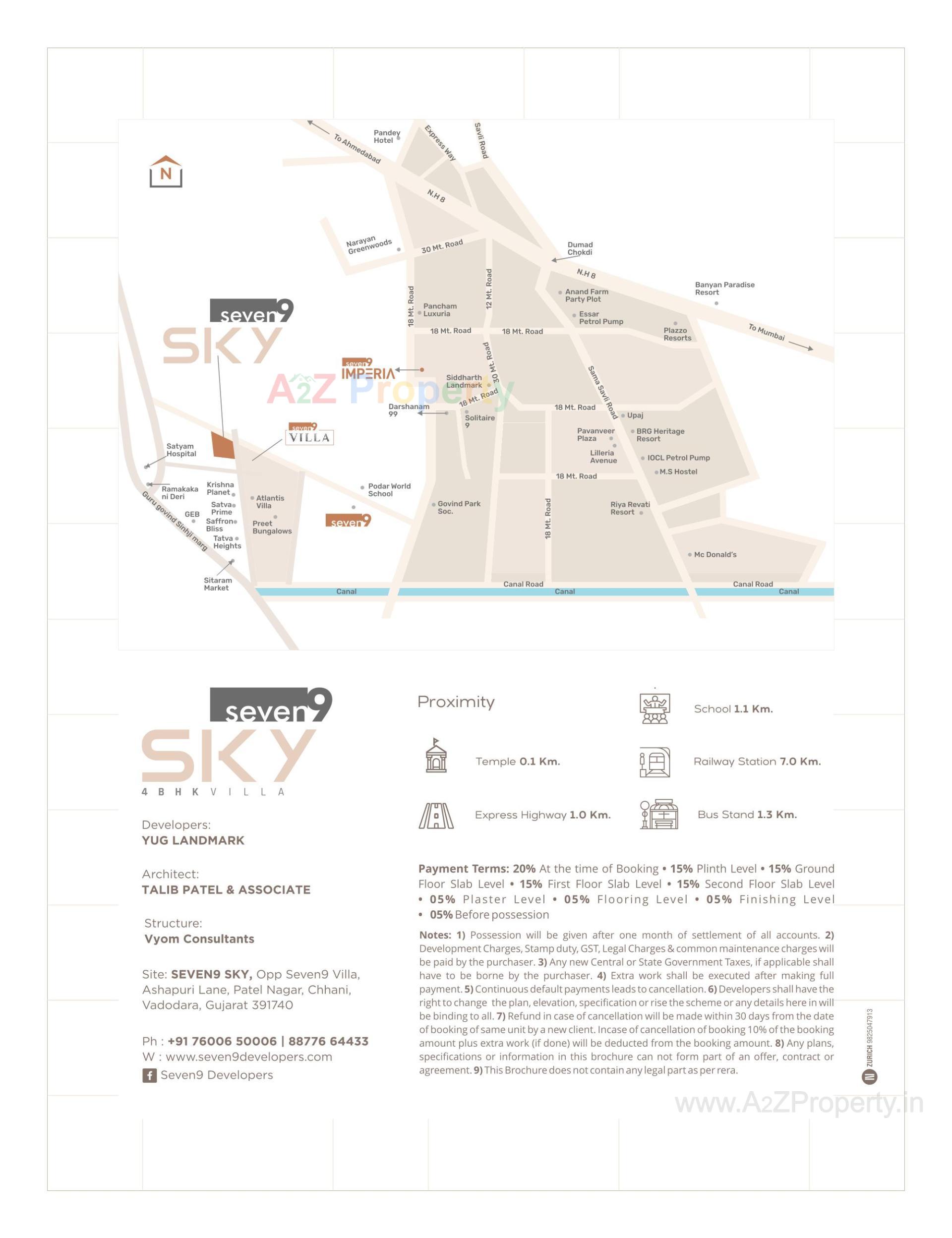  of real estate project Seven 9 Sky located at Chhani, Vadodara, Gujarat