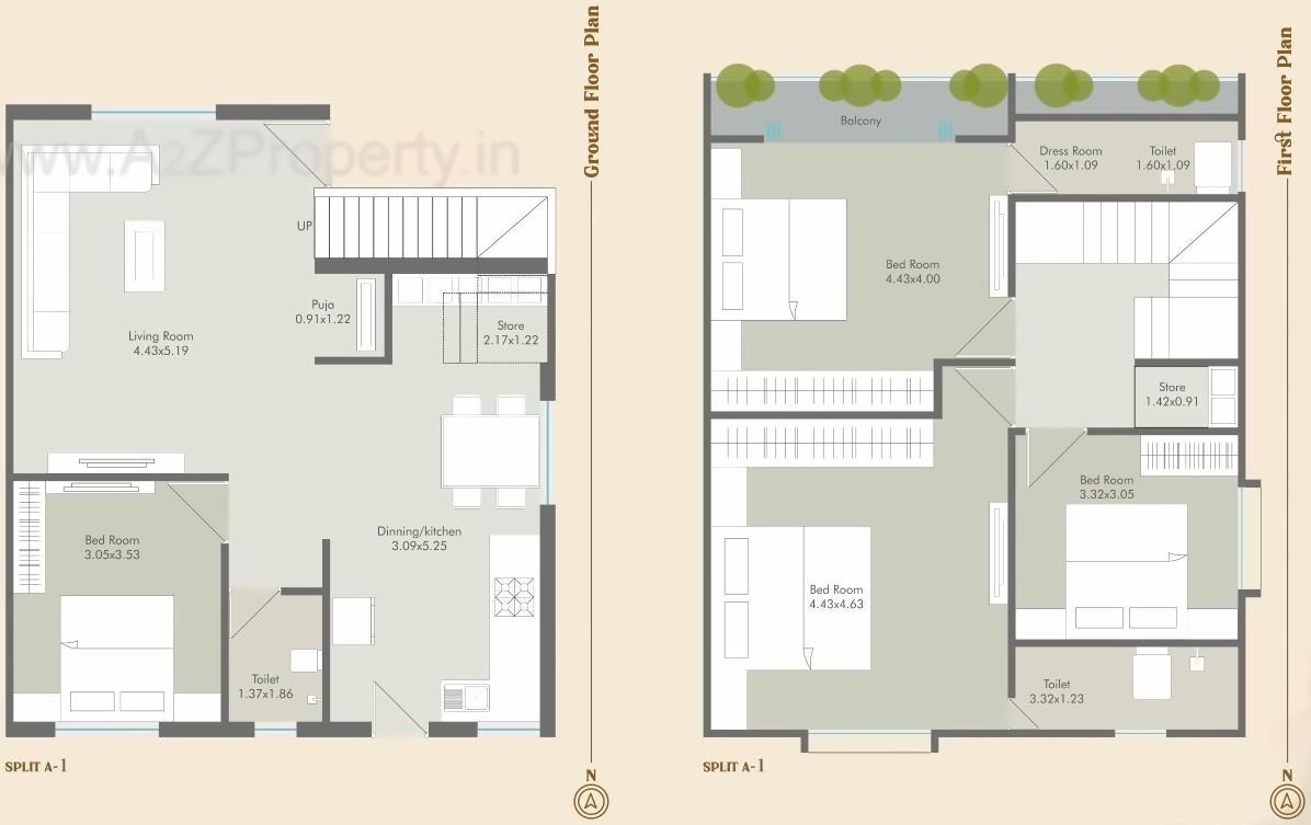 Layout of real estate project Seven 9 Villa located at Vadodara, Vadodara, Gujarat