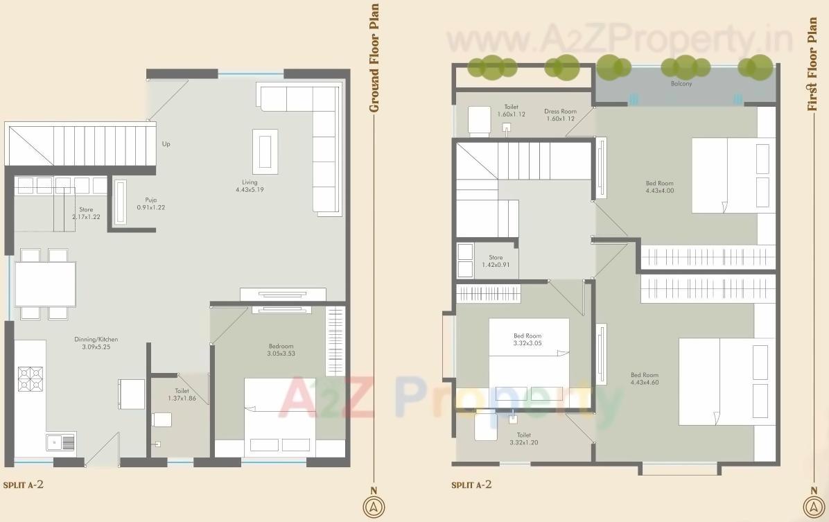 Layout of real estate project Seven 9 Villa located at Vadodara, Vadodara, Gujarat