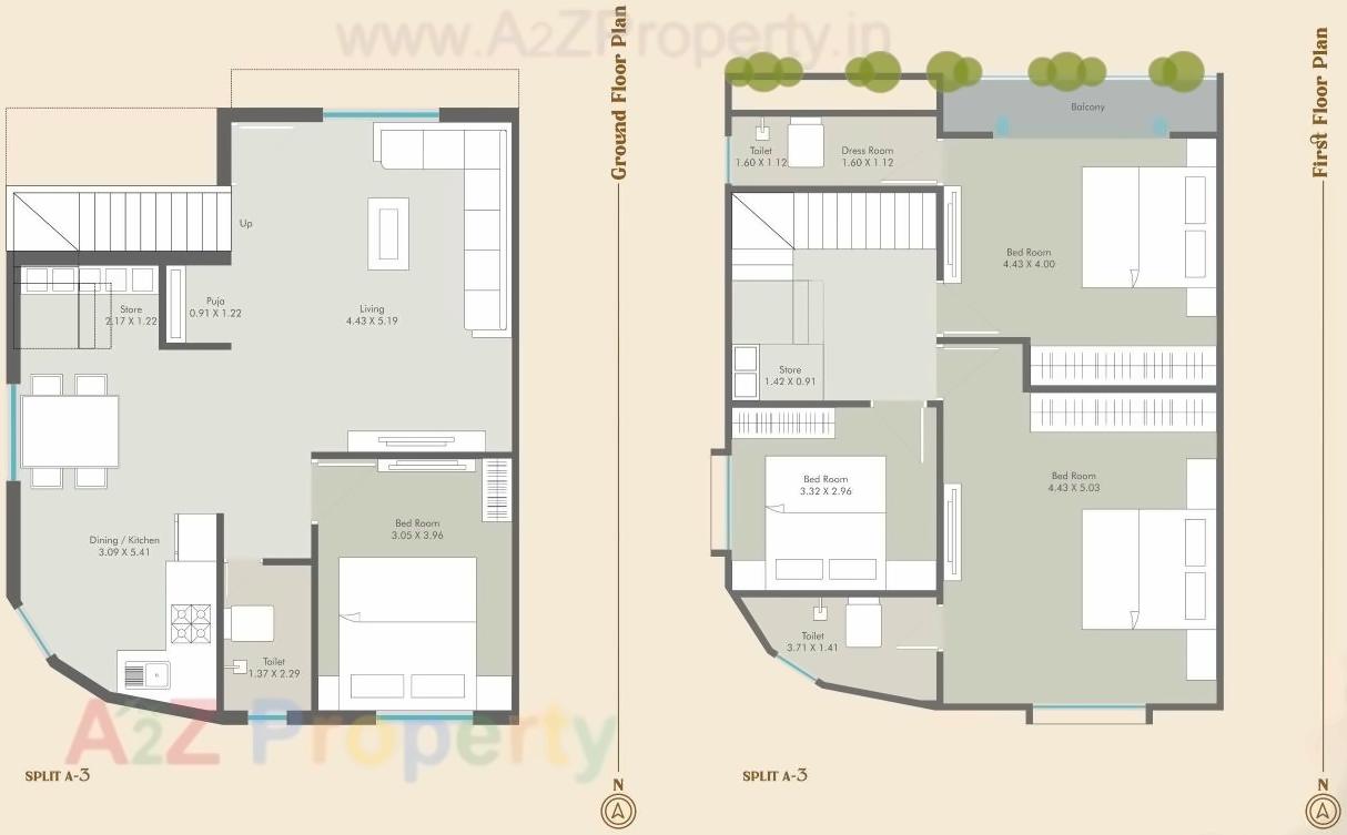Layout of real estate project Seven 9 Villa located at Vadodara, Vadodara, Gujarat