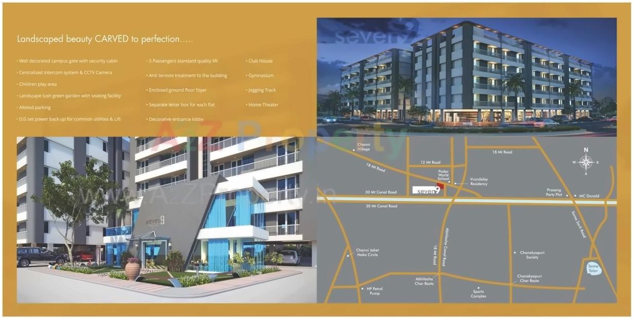  of real estate project Seven located at Chhani, Vadodara, Gujarat