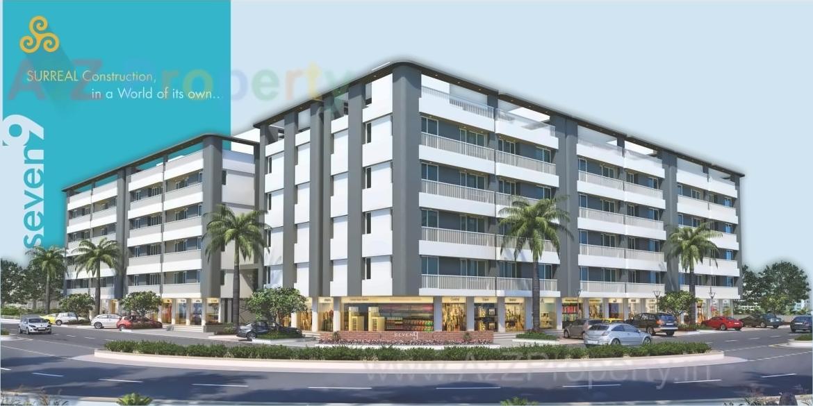 3D Elevation of real estate project Seven located at Chhani, Vadodara, Gujarat