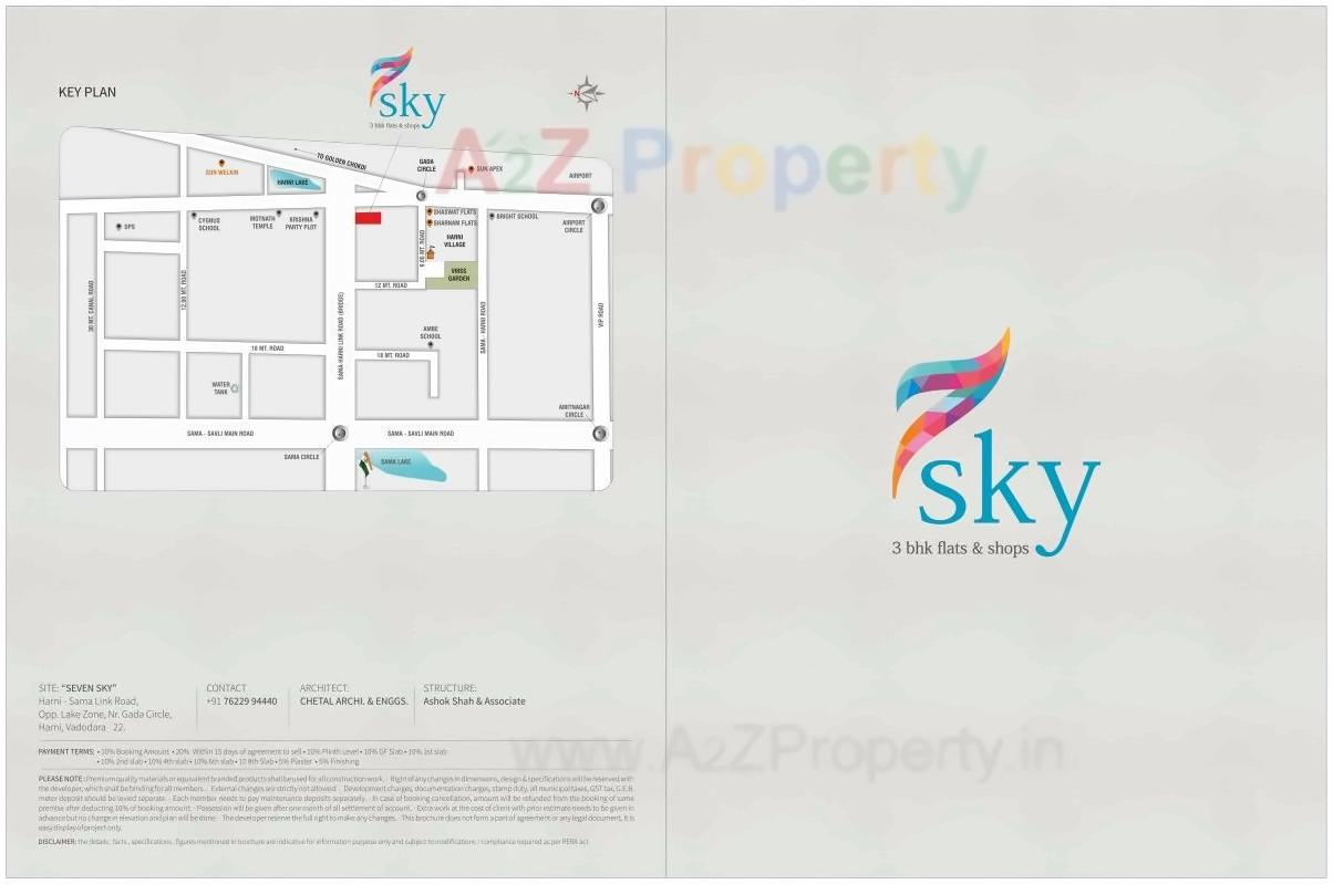  of real estate project Seven Sky located at Harni, Vadodara, Gujarat
