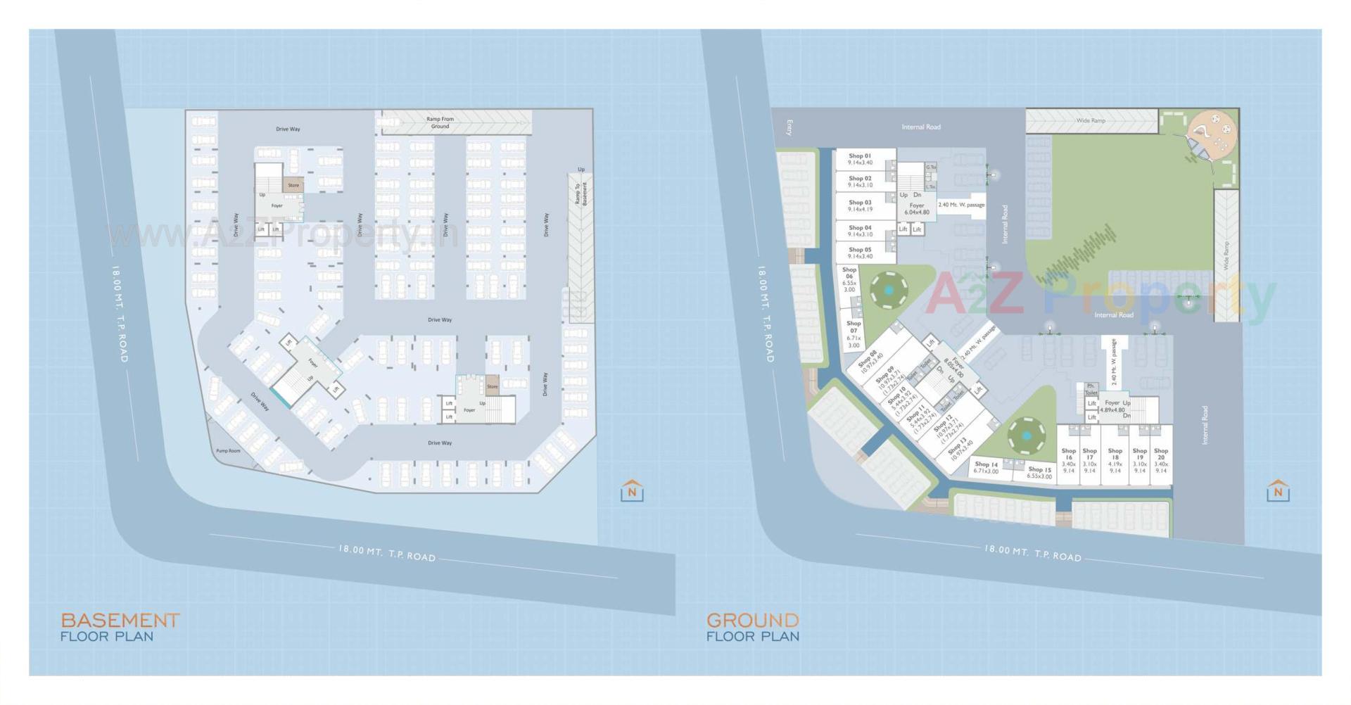 Layout of real estate project Seven9 Imperia located at Vadodara, Vadodara, Gujarat