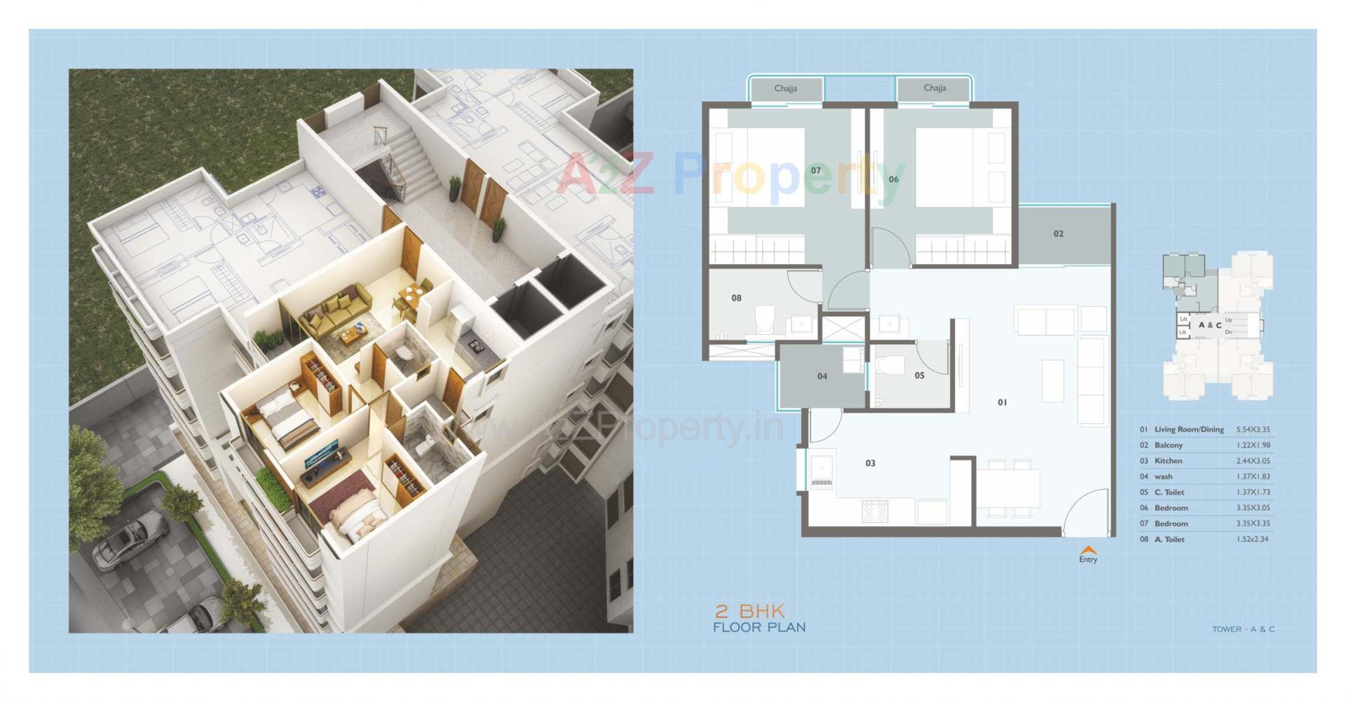 Layout of real estate project Seven9 Imperia located at Vadodara, Vadodara, Gujarat