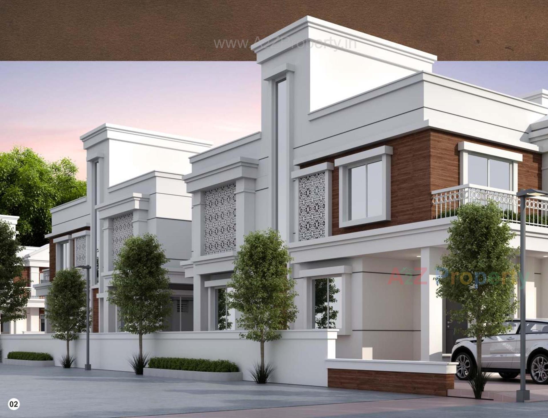 3D Elevation of real estate project Shangri La Imperial located at Vaghodia, Vadodara, Gujarat