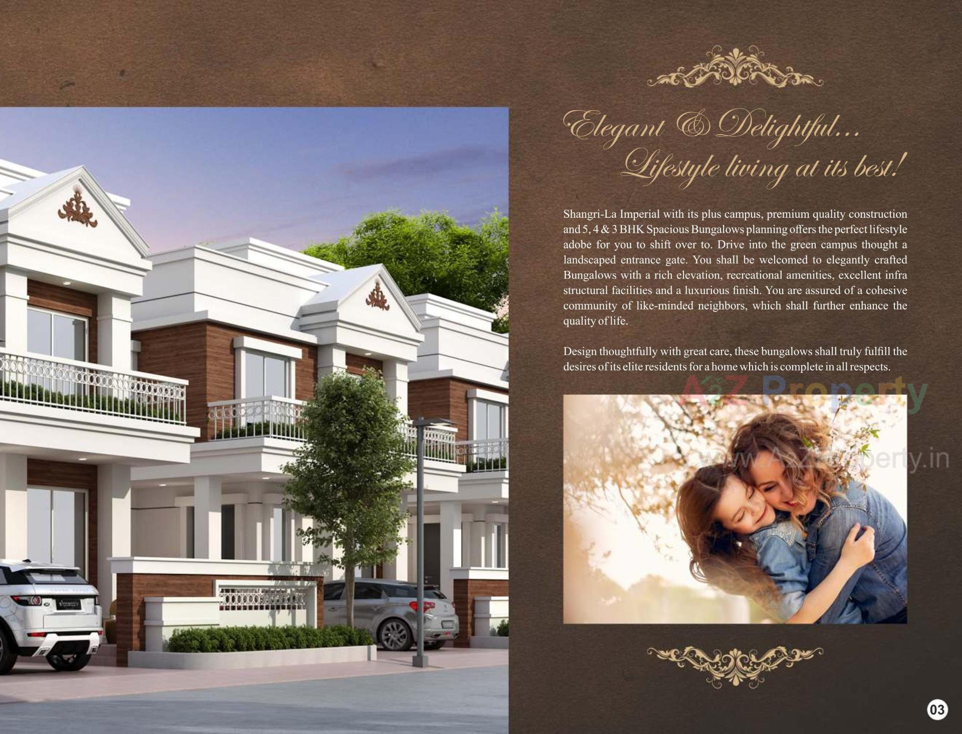 3D Elevation of real estate project Shangri La Imperial located at Vaghodia, Vadodara, Gujarat