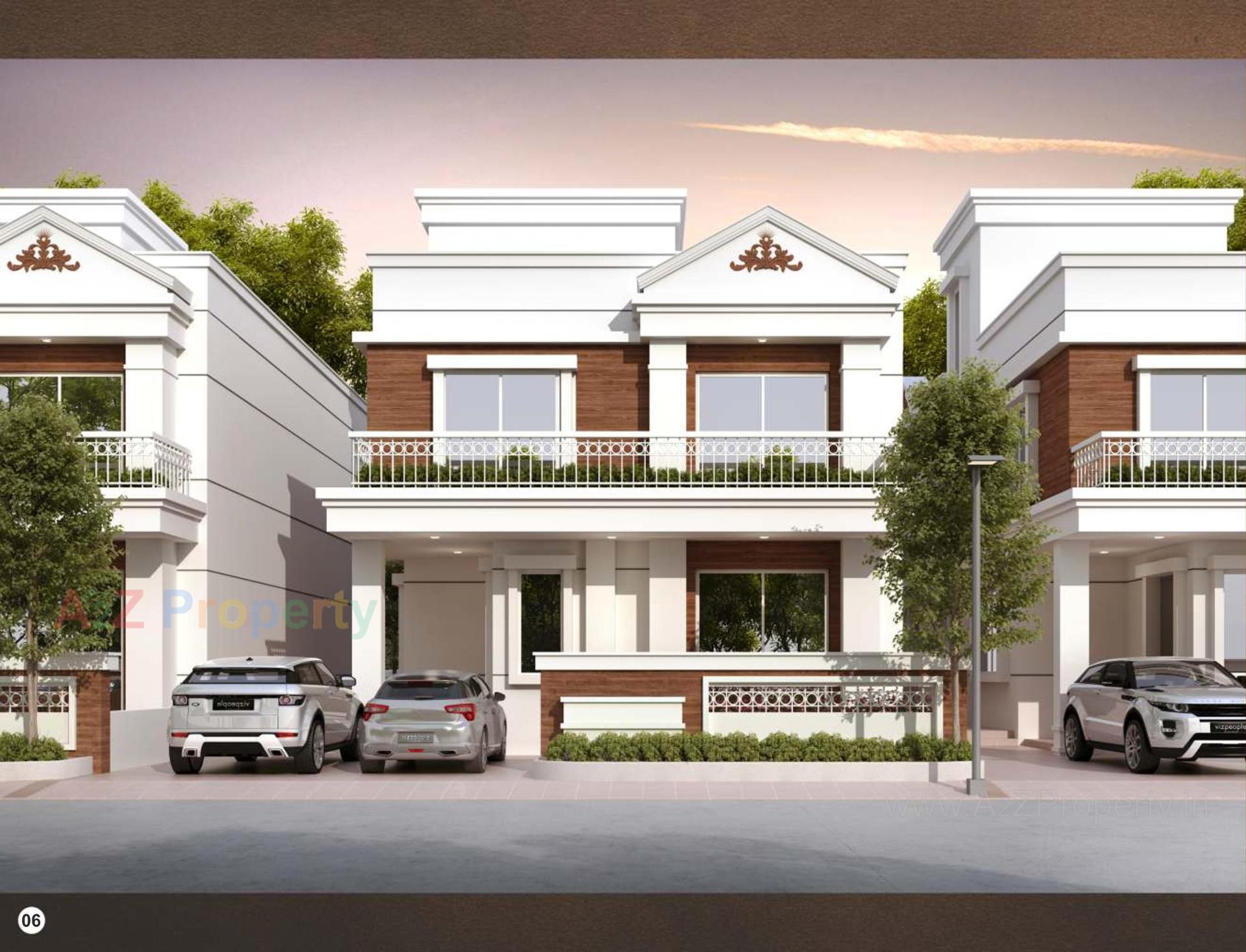 3D Elevation of real estate project Shangri La Imperial located at Vaghodia, Vadodara, Gujarat