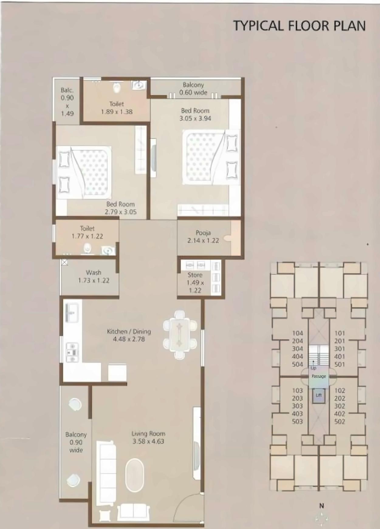 Layout of real estate project Shantam Harmony located at Vemali, Vadodara, Gujarat