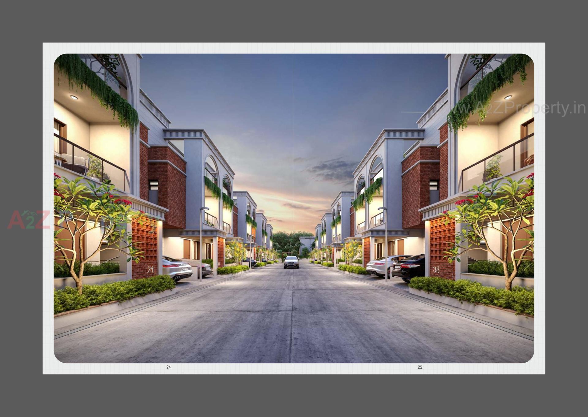 3D Elevation of real estate project Shantam Nest located at Tarsali, Vadodara, Gujarat