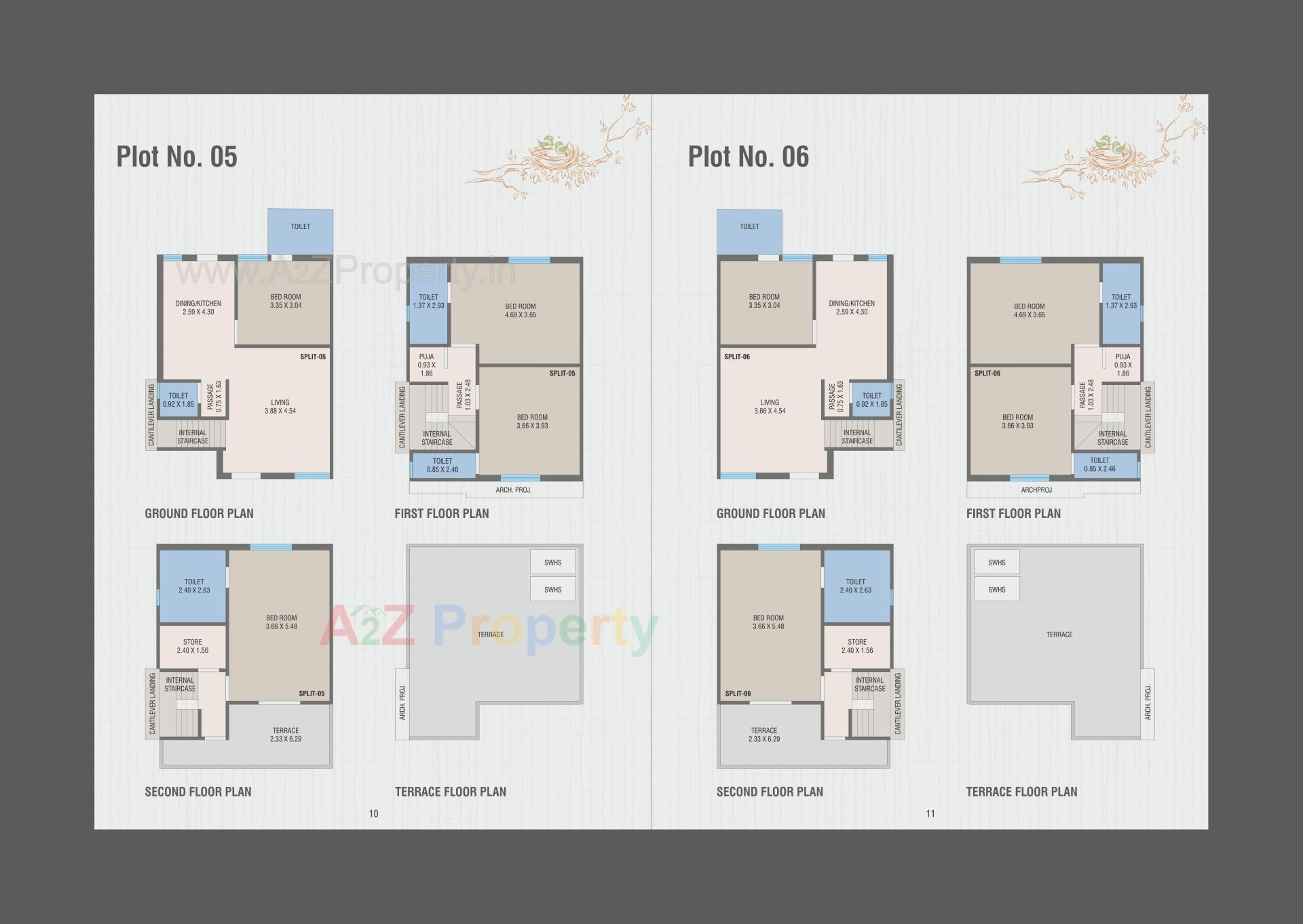 Layout of real estate project Shantam Nest located at Tarsali, Vadodara, Gujarat