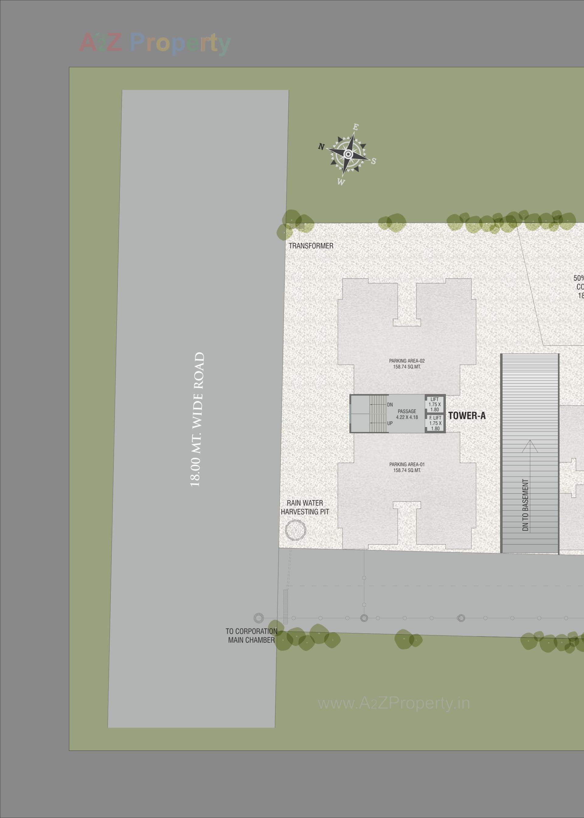 Layout of real estate project Shantam Nirvanta located at Vadodara, Vadodara, Gujarat
