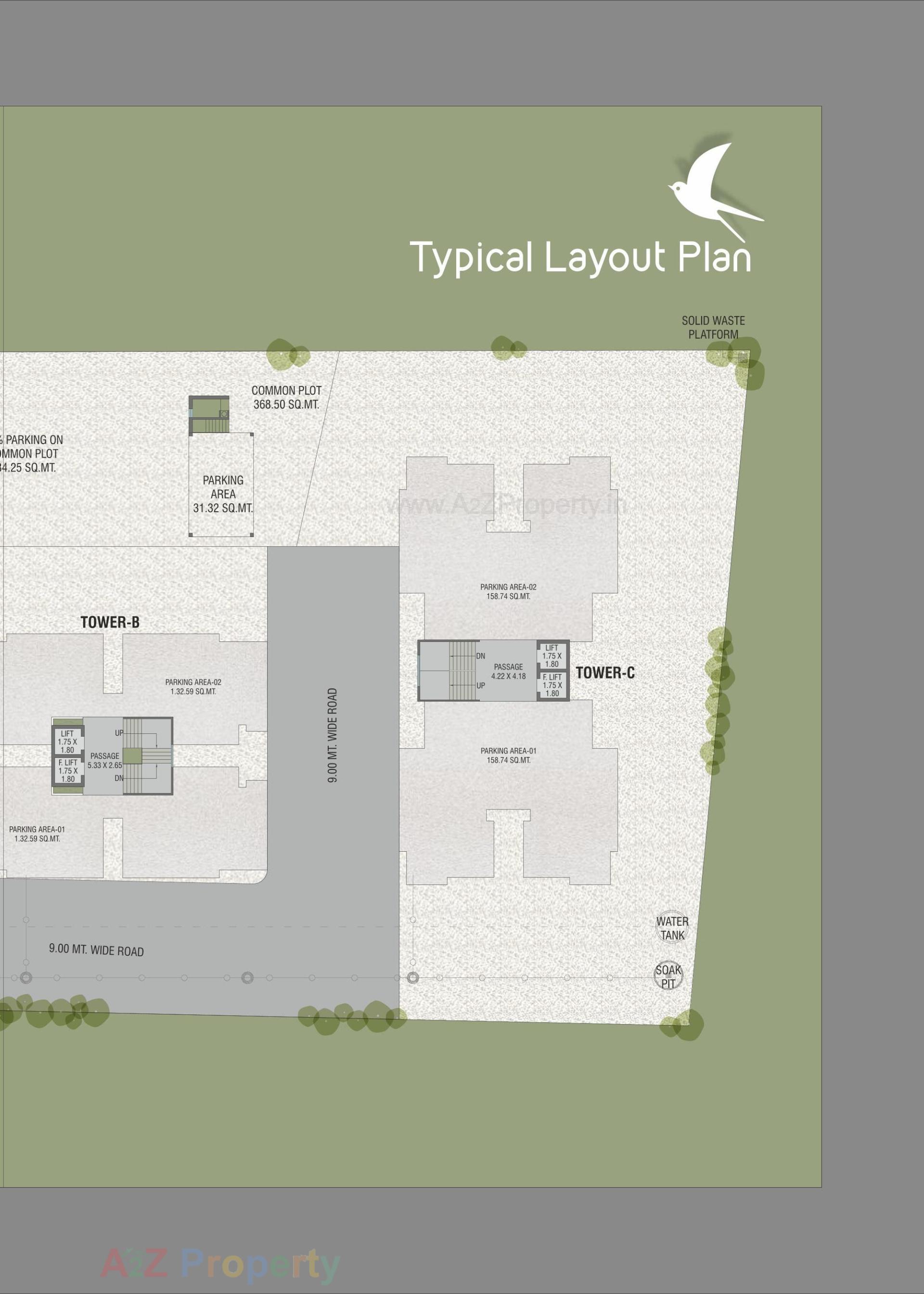 Layout of real estate project Shantam Nirvanta located at Vadodara, Vadodara, Gujarat