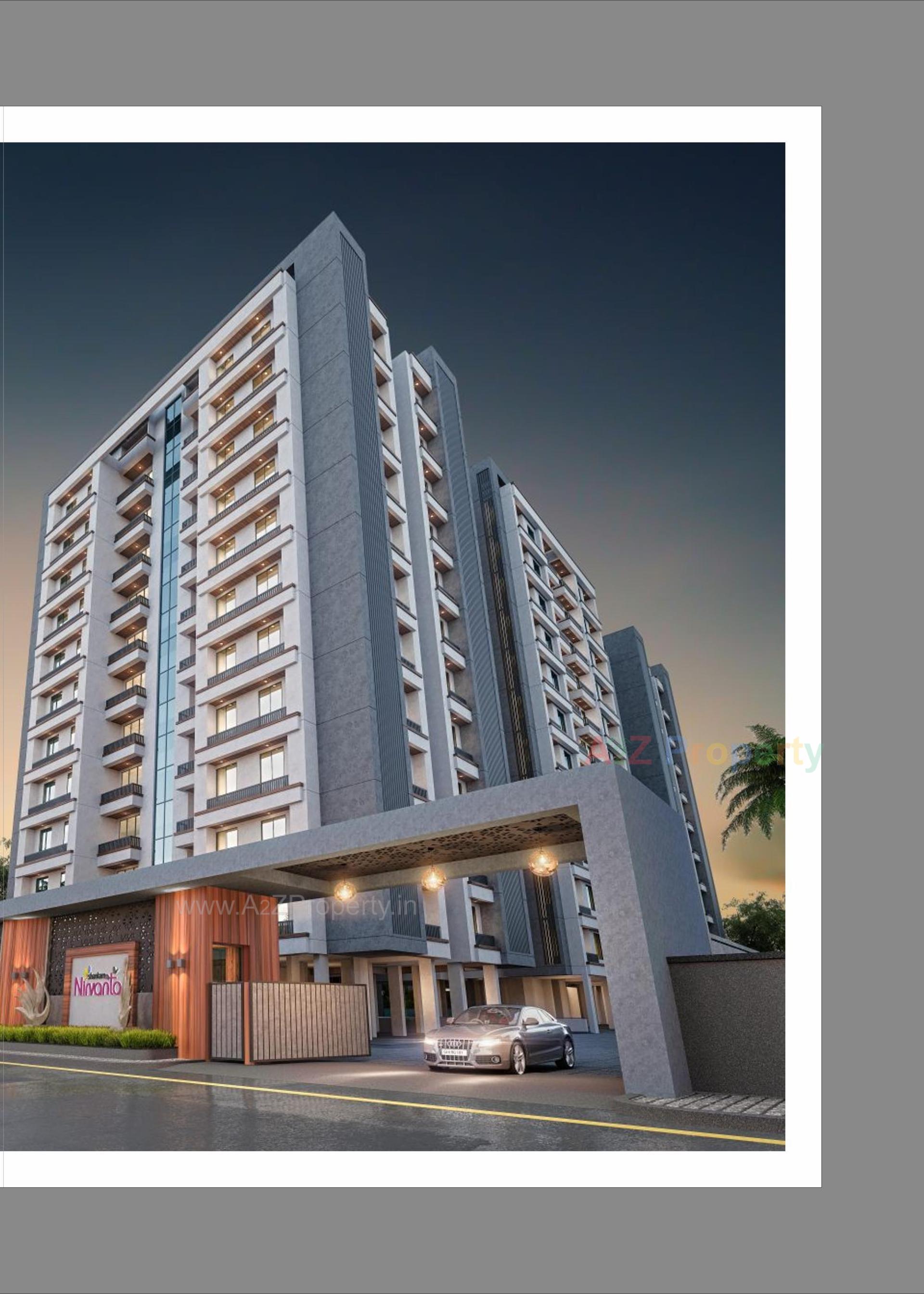 3D Elevation of real estate project Shantam Nirvanta located at Vadodara, Vadodara, Gujarat