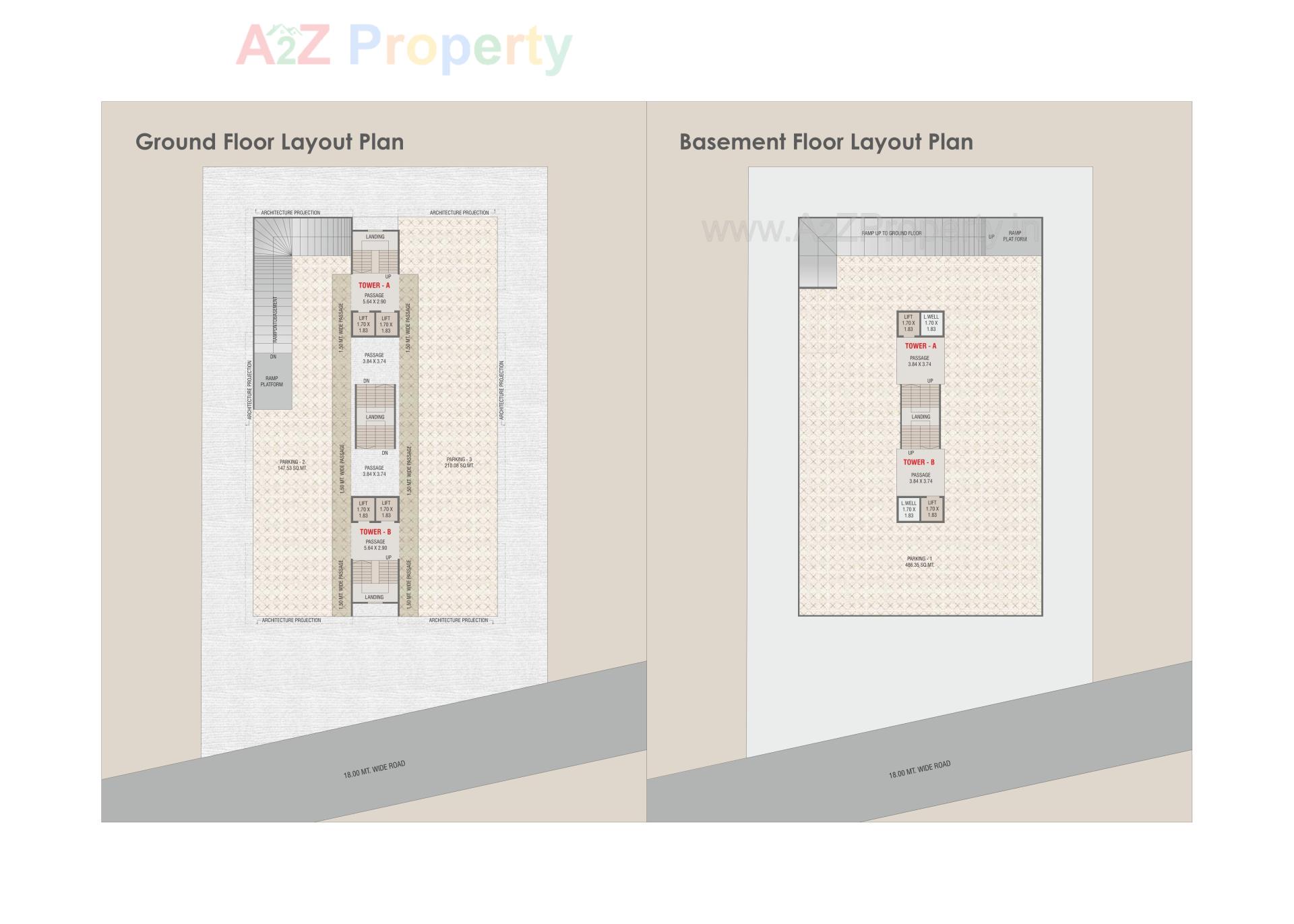 Layout of real estate project Shantam Paradise located at Vemali, Vadodara, Gujarat