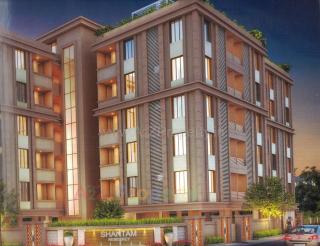 Elevation of real estate project Shantam Residency located at Gotri, Vadodara, Gujarat