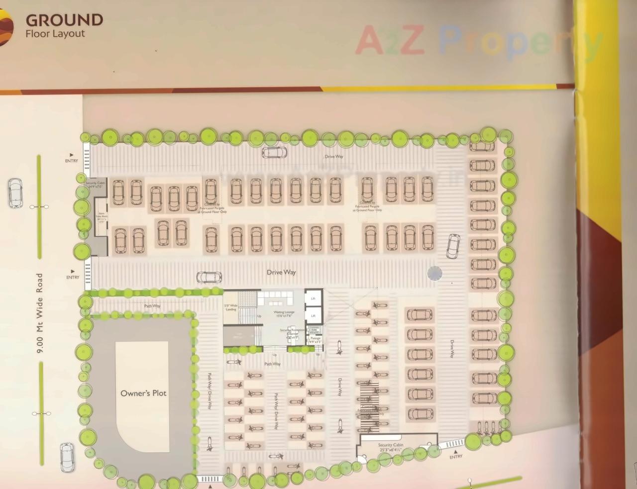 Layout of real estate project Shantam Residency located at Gotri, Vadodara, Gujarat