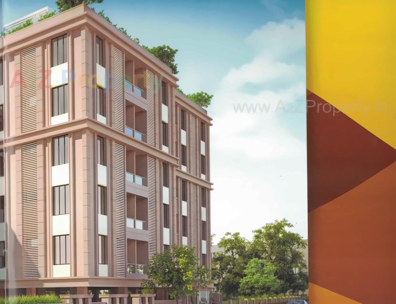 3D Elevation of real estate project Shantam Residency located at Gotri, Vadodara, Gujarat