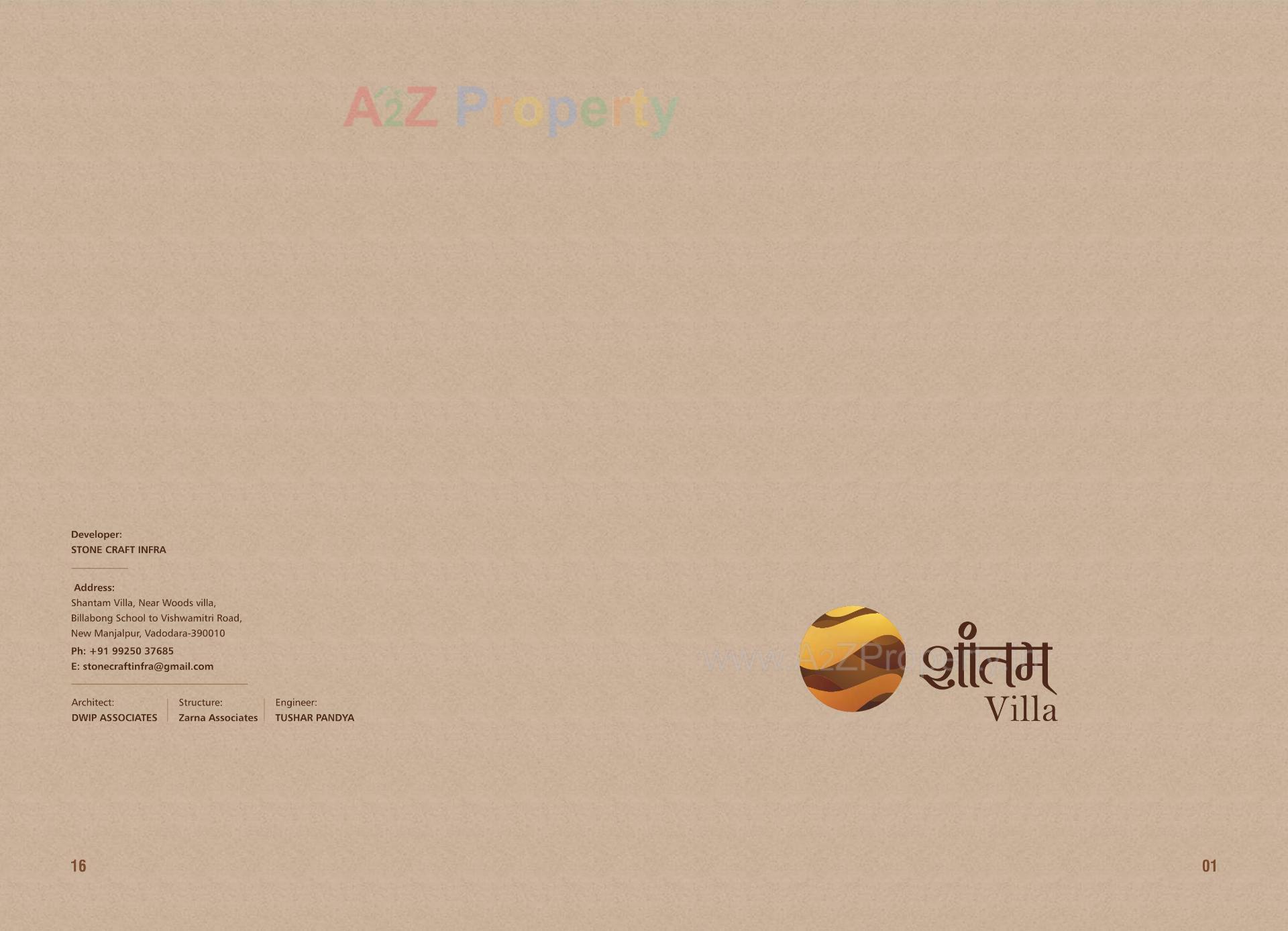  of real estate project Shantam Villa located at Vadsar, Vadodara, Gujarat