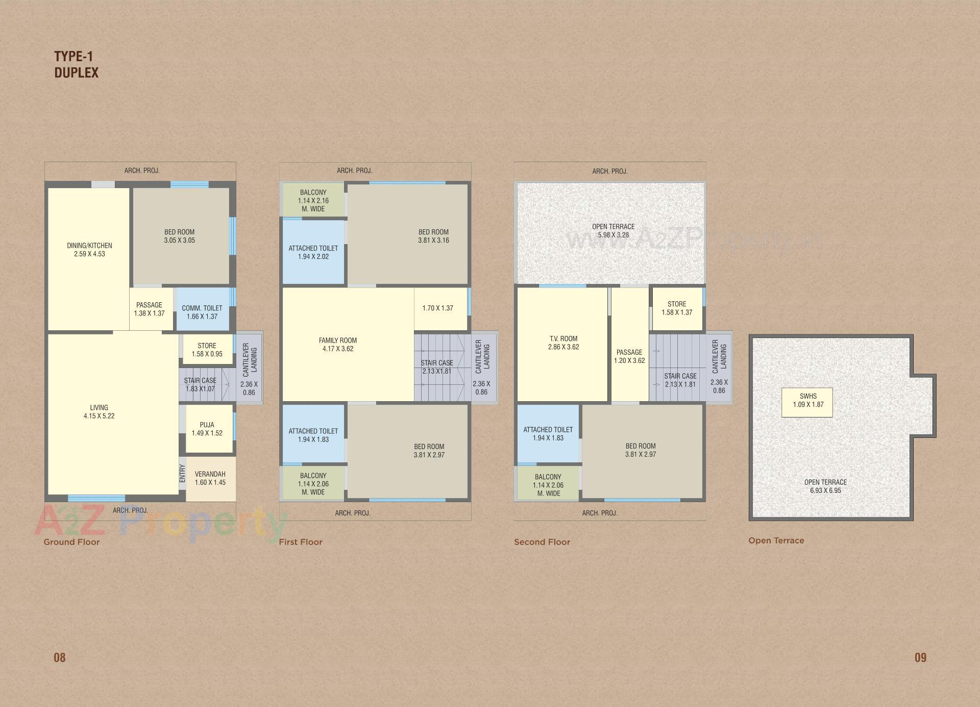 Layout of real estate project Shantam Villa located at Vadsar, Vadodara, Gujarat