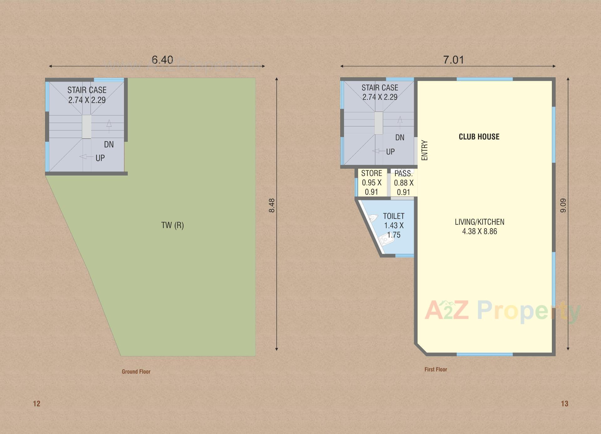 Layout of real estate project Shantam Villa located at Vadsar, Vadodara, Gujarat