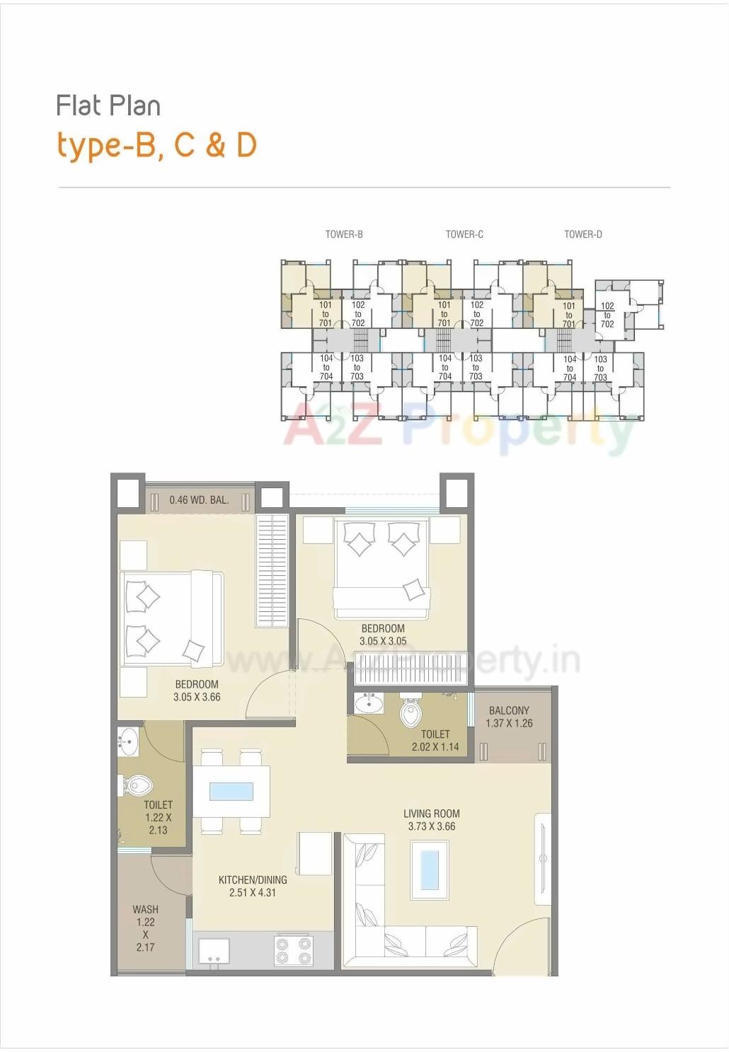 Layout of real estate project Shantam located at Tarsali, Vadodara, Gujarat