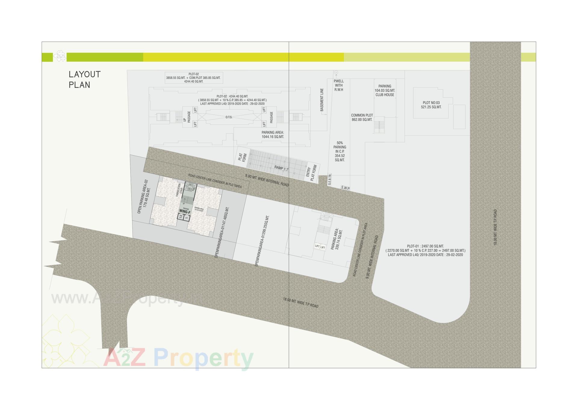 Layout of real estate project Shantanu Green located at Chhani, Vadodara, Gujarat