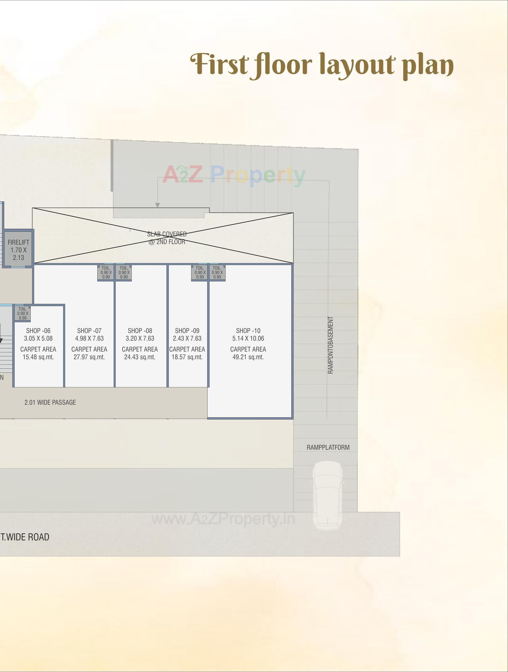 Layout of real estate project Shanti Kunj located at Nagarwada, Vadodara, Gujarat