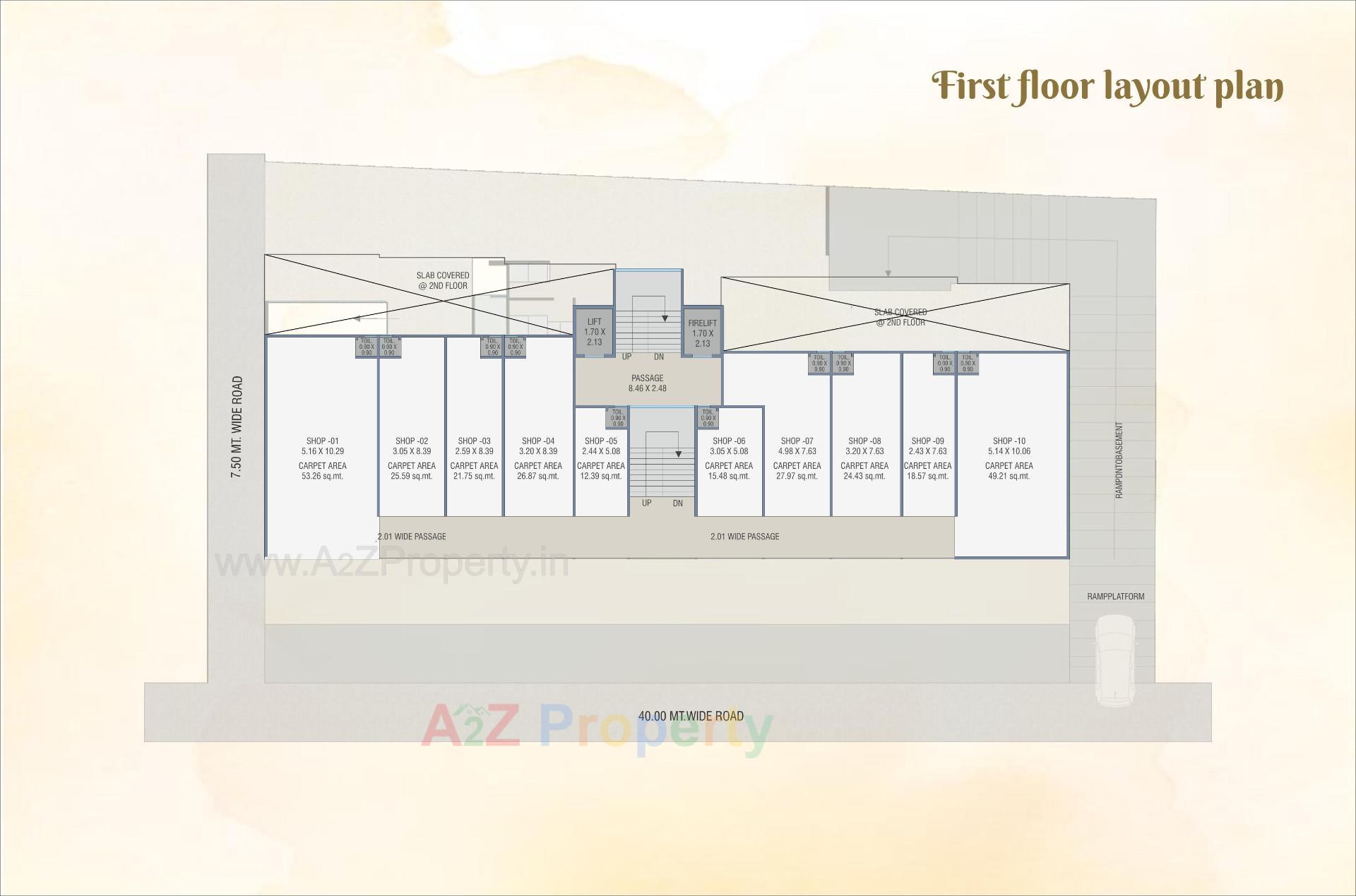 Layout of real estate project Shanti Kunj located at Nagarwada, Vadodara, Gujarat
