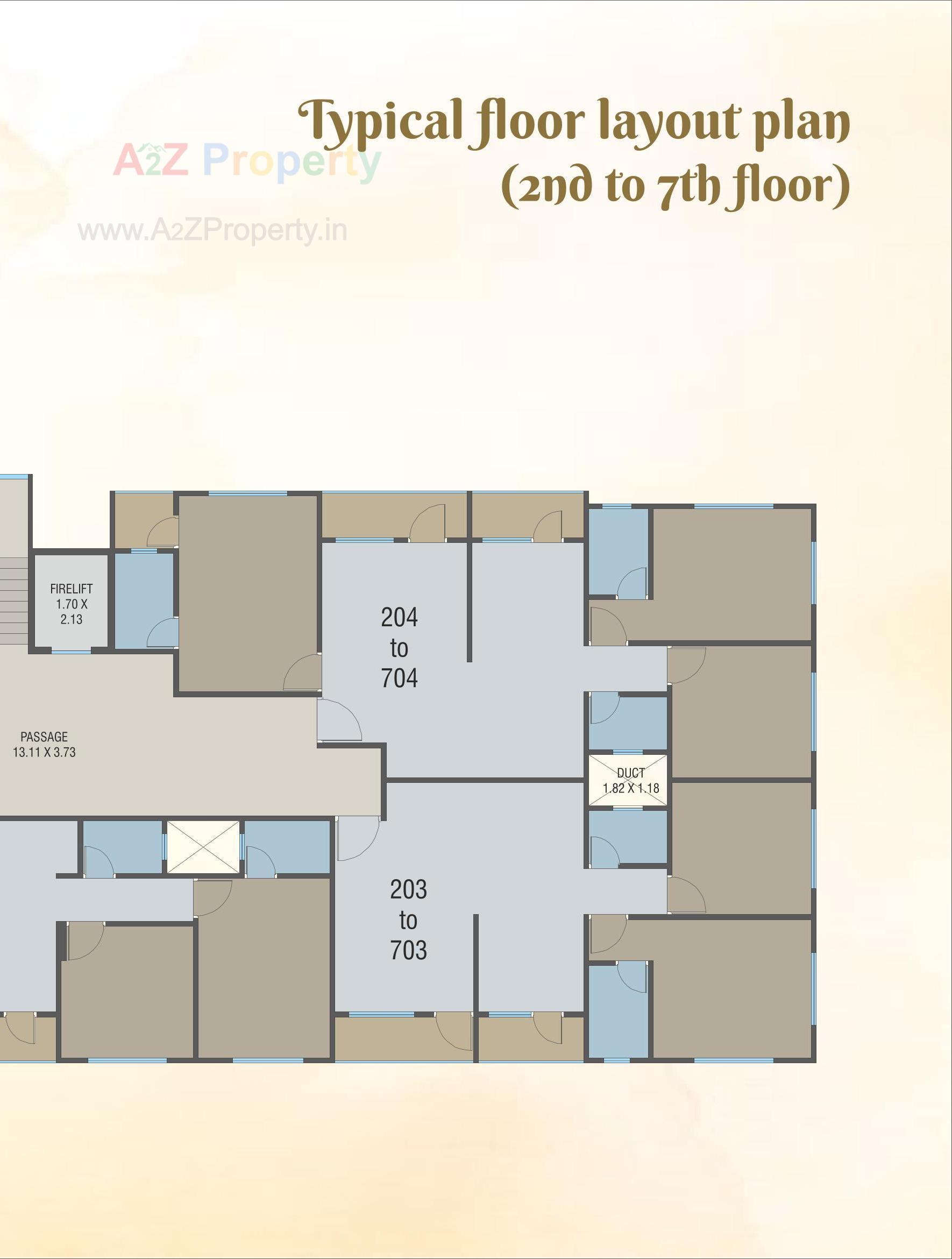 Layout of real estate project Shanti Kunj located at Nagarwada, Vadodara, Gujarat
