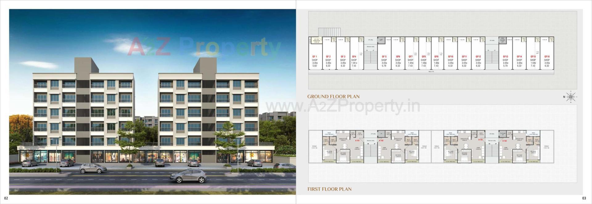  of real estate project Shantikunj Residency located at Karjan, Vadodara, Gujarat