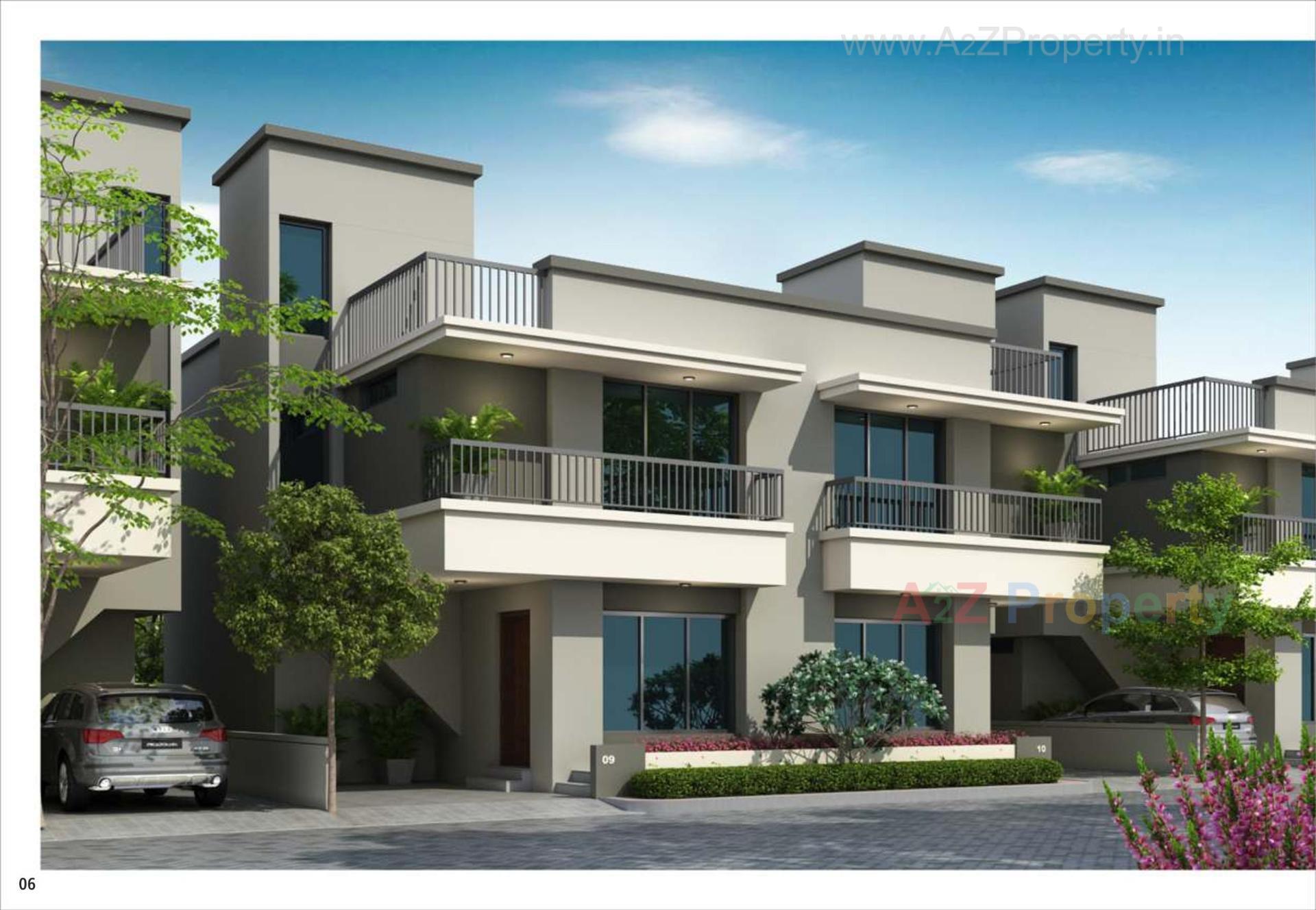 3D Elevation of real estate project Shantikunj Residency located at Karjan, Vadodara, Gujarat