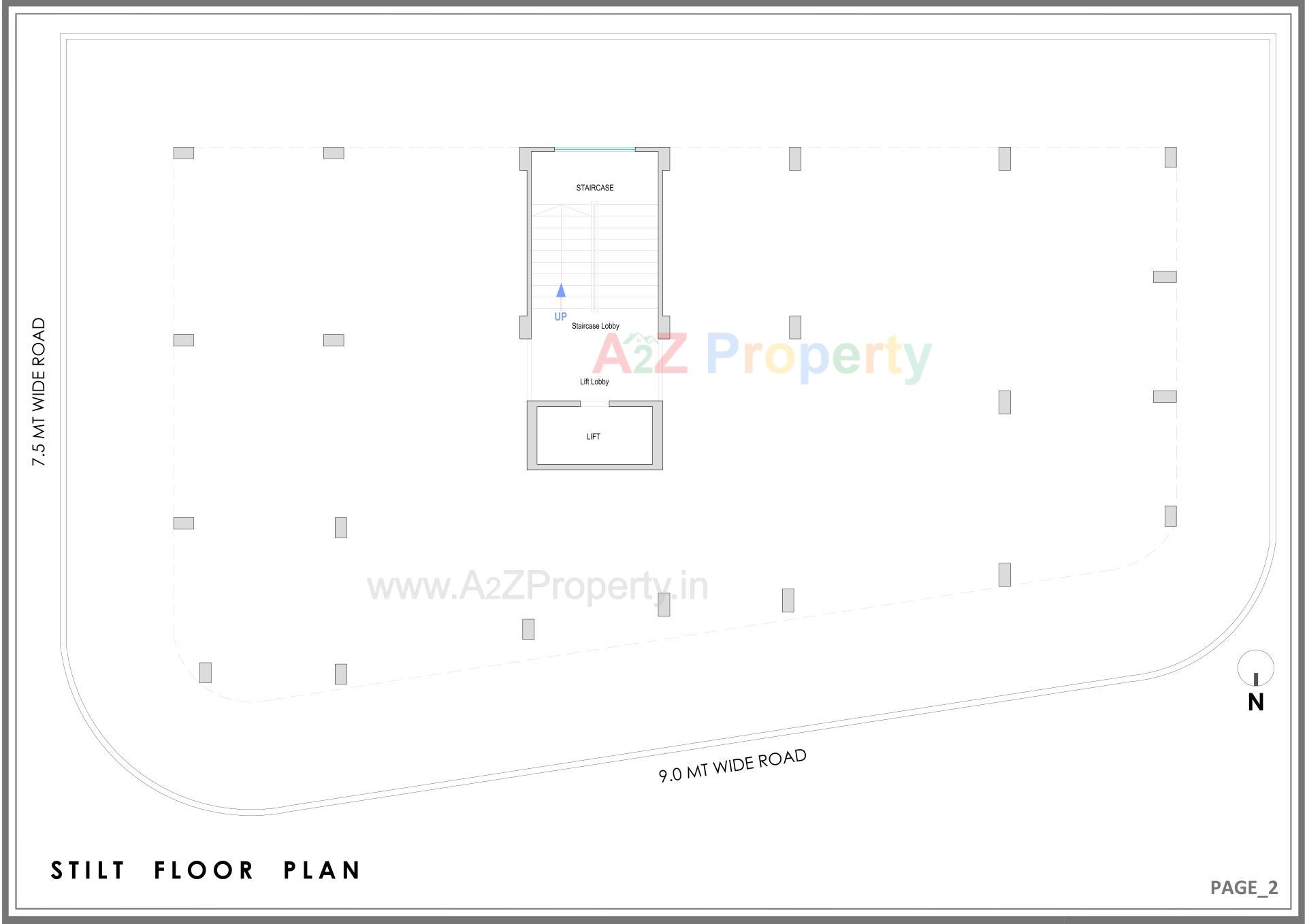 Layout of real estate project Sharan Bliss located at Nizampura, Vadodara, Gujarat