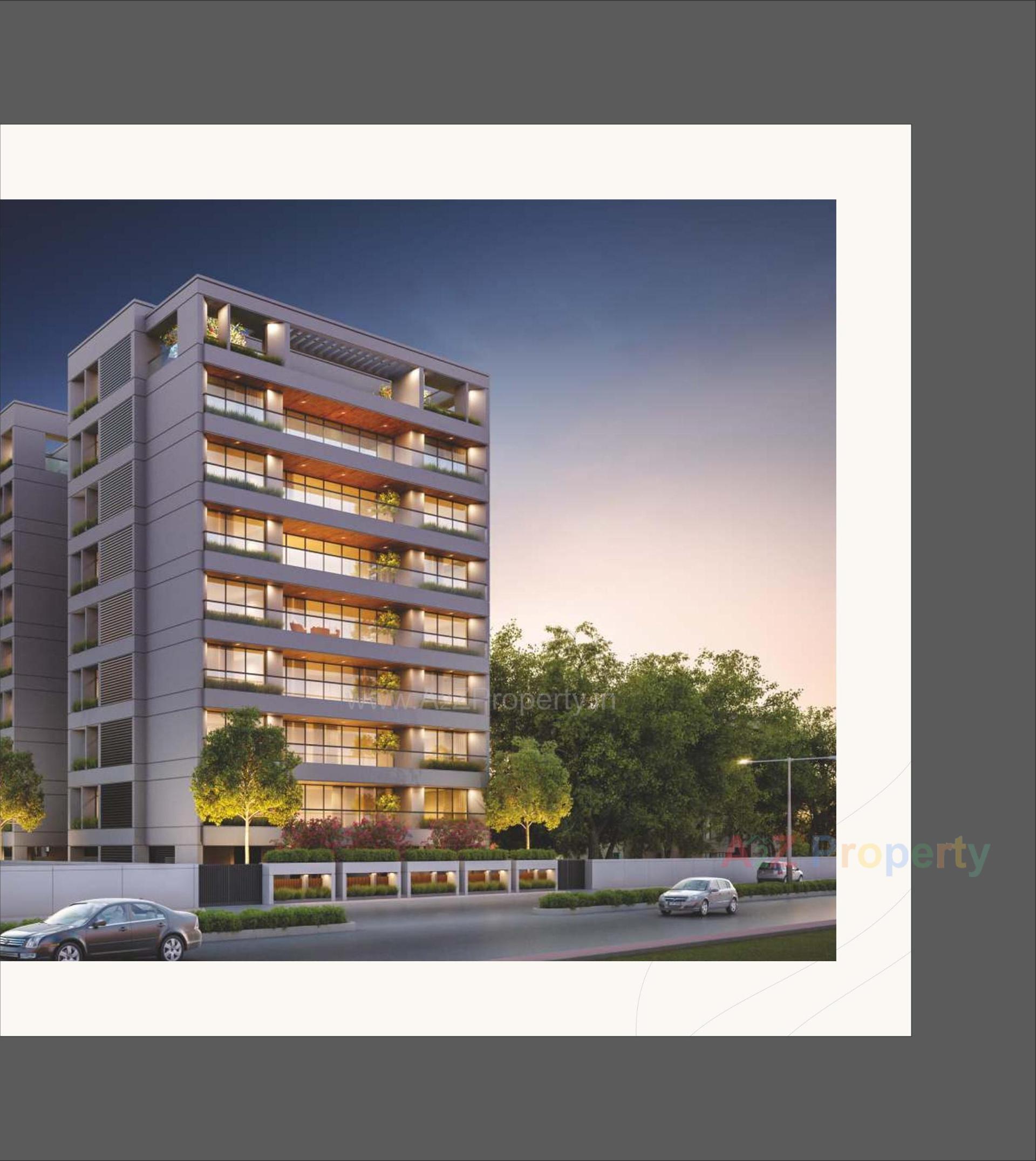3D Elevation of real estate project Sharnam Aries located at Vemali, Vadodara, Gujarat