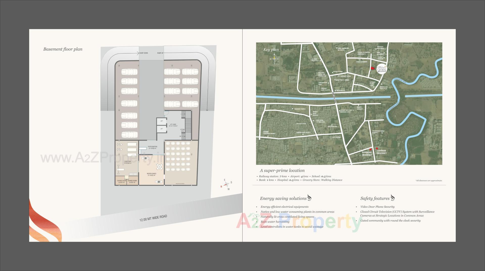 Layout of real estate project Sharnam Aries located at Vemali, Vadodara, Gujarat