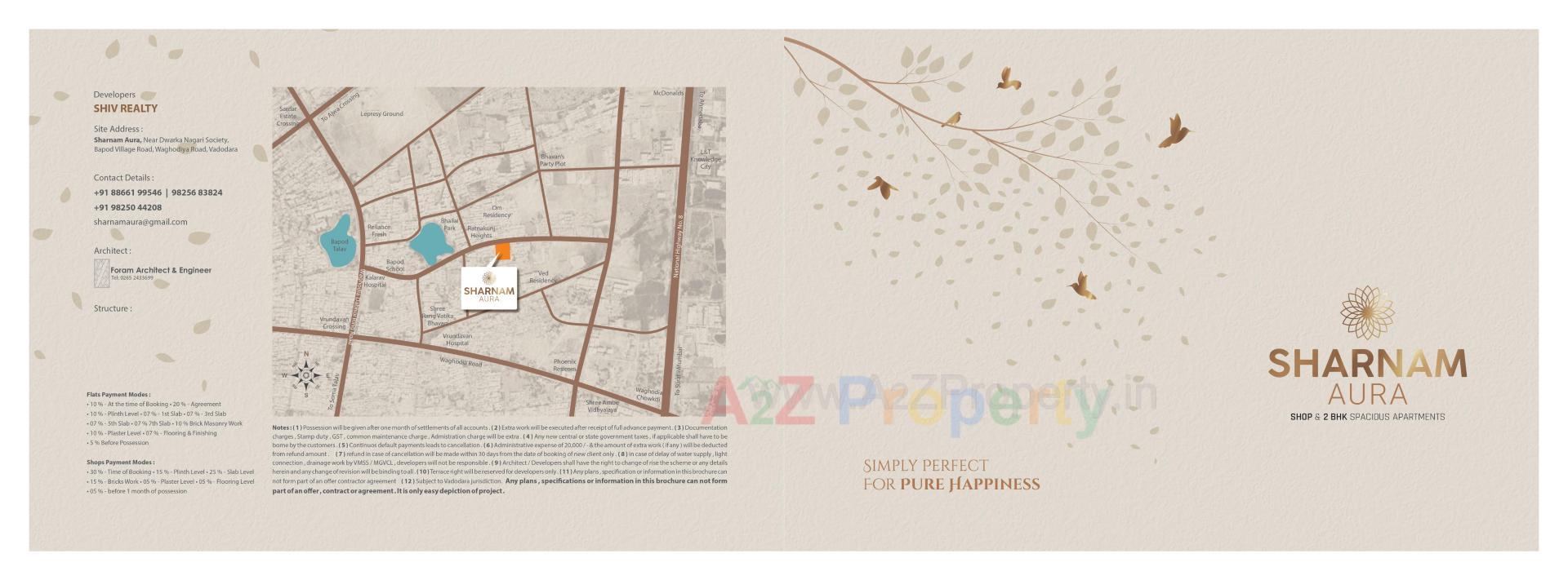  of real estate project Sharnam Aura located at Bapod, Vadodara, Gujarat