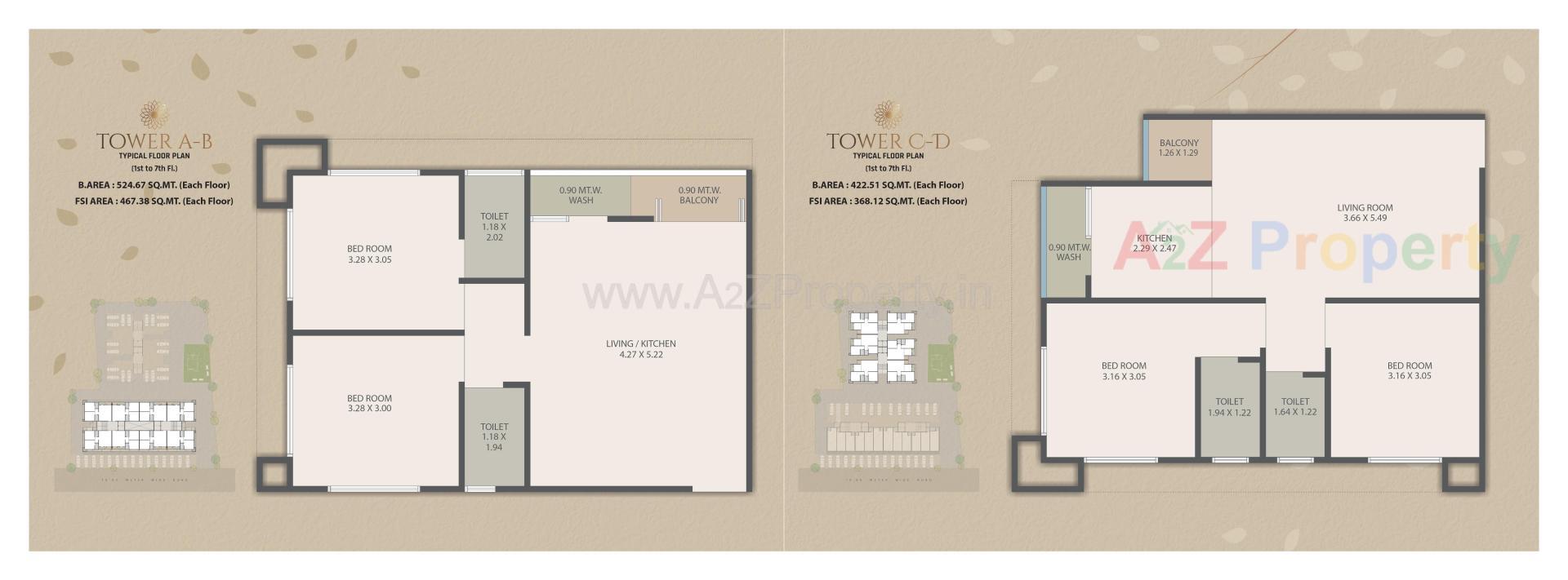 Layout of real estate project Sharnam Aura located at Bapod, Vadodara, Gujarat