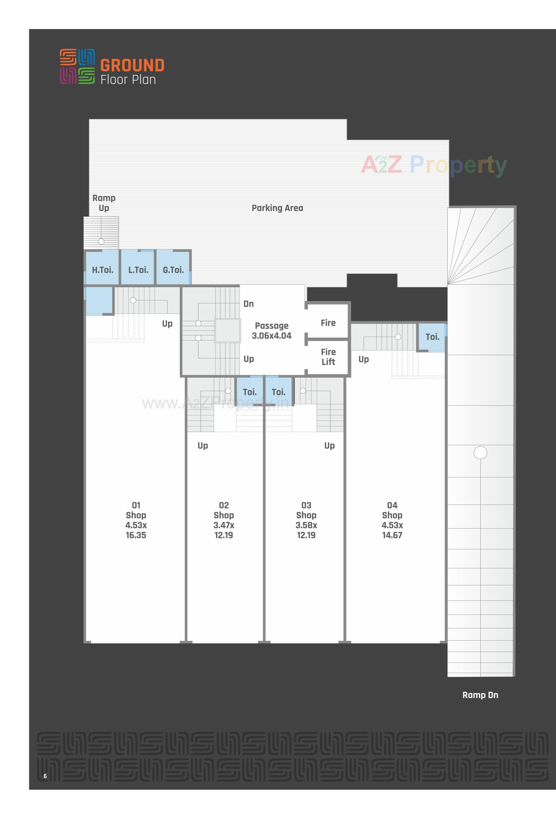 Layout of real estate project Sharnam Evok located at Manjalpur, Vadodara, Gujarat