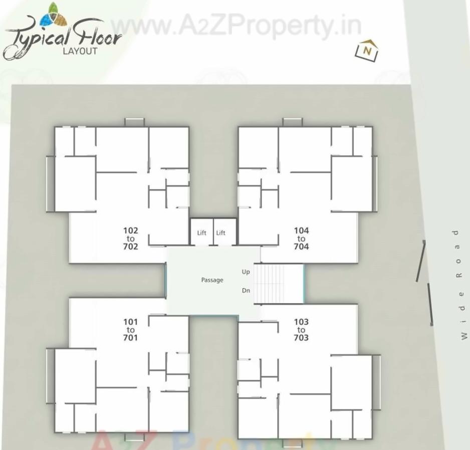 Layout of real estate project Sharnam Residency located at Savad, Vadodara, Gujarat
