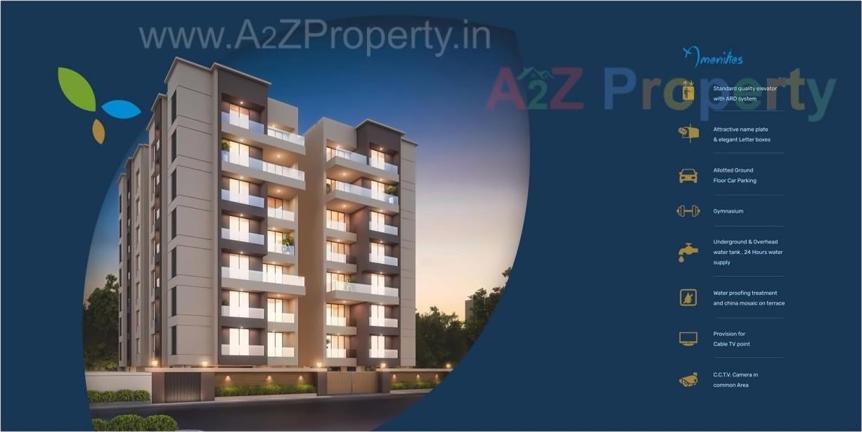 3D Elevation of real estate project Sharnam Residency located at Savad, Vadodara, Gujarat