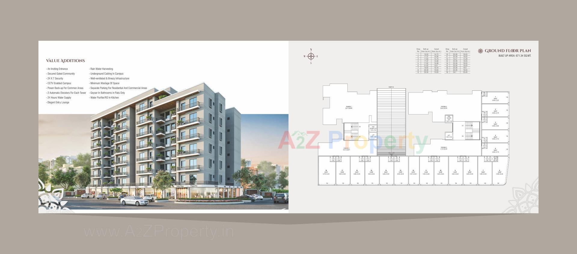 Layout of real estate project Sharnam Signature located at Gorwa, Vadodara, Gujarat