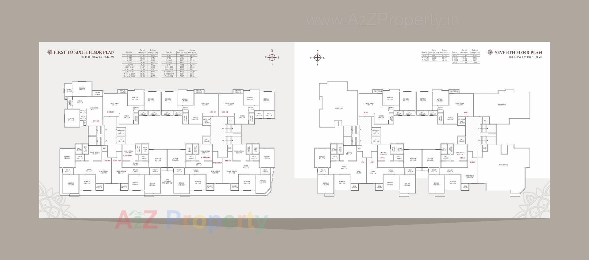 Layout of real estate project Sharnam Signature located at Gorwa, Vadodara, Gujarat