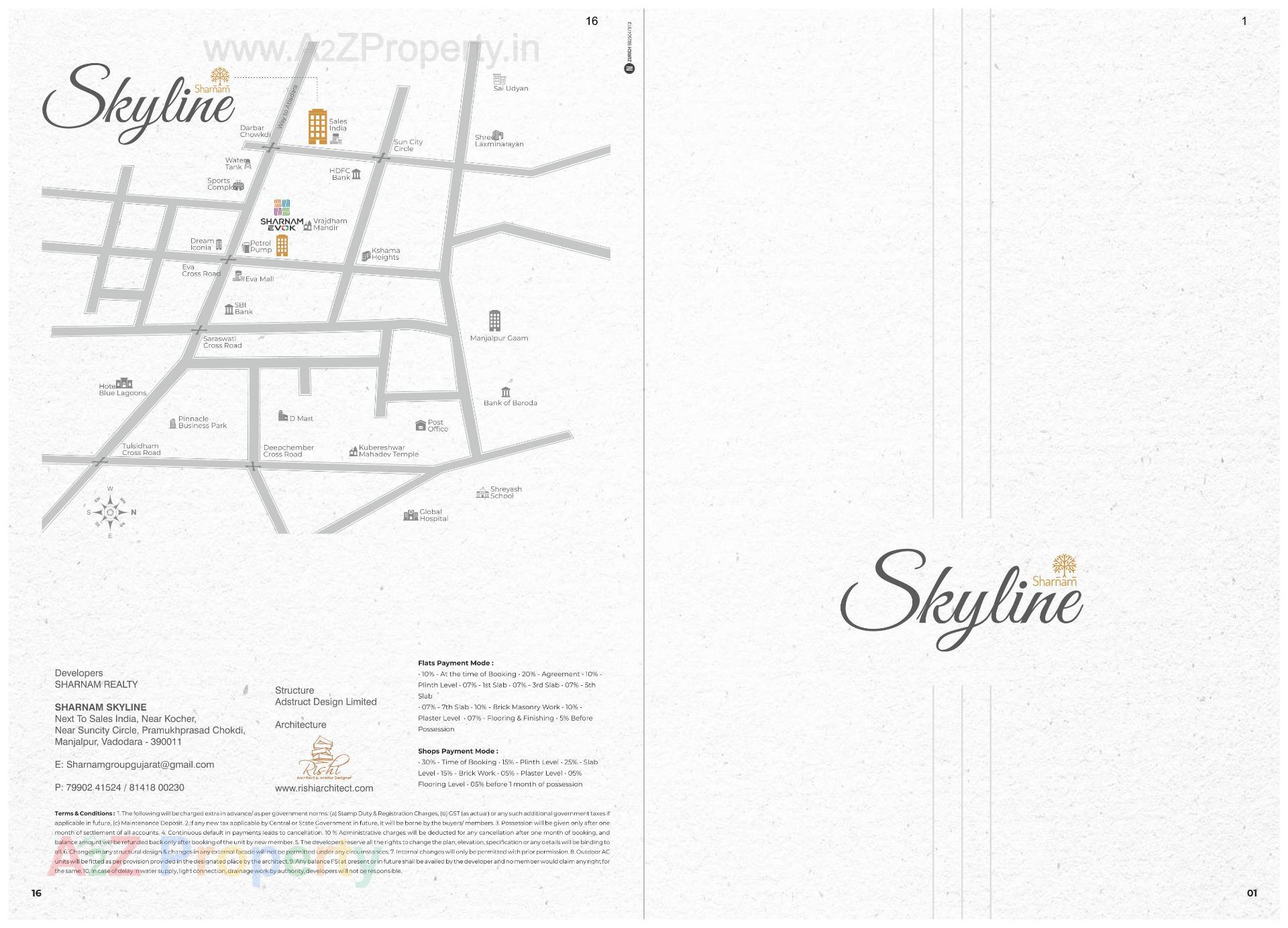  of real estate project Sharnam Skyline located at Majalpur, Vadodara, Gujarat