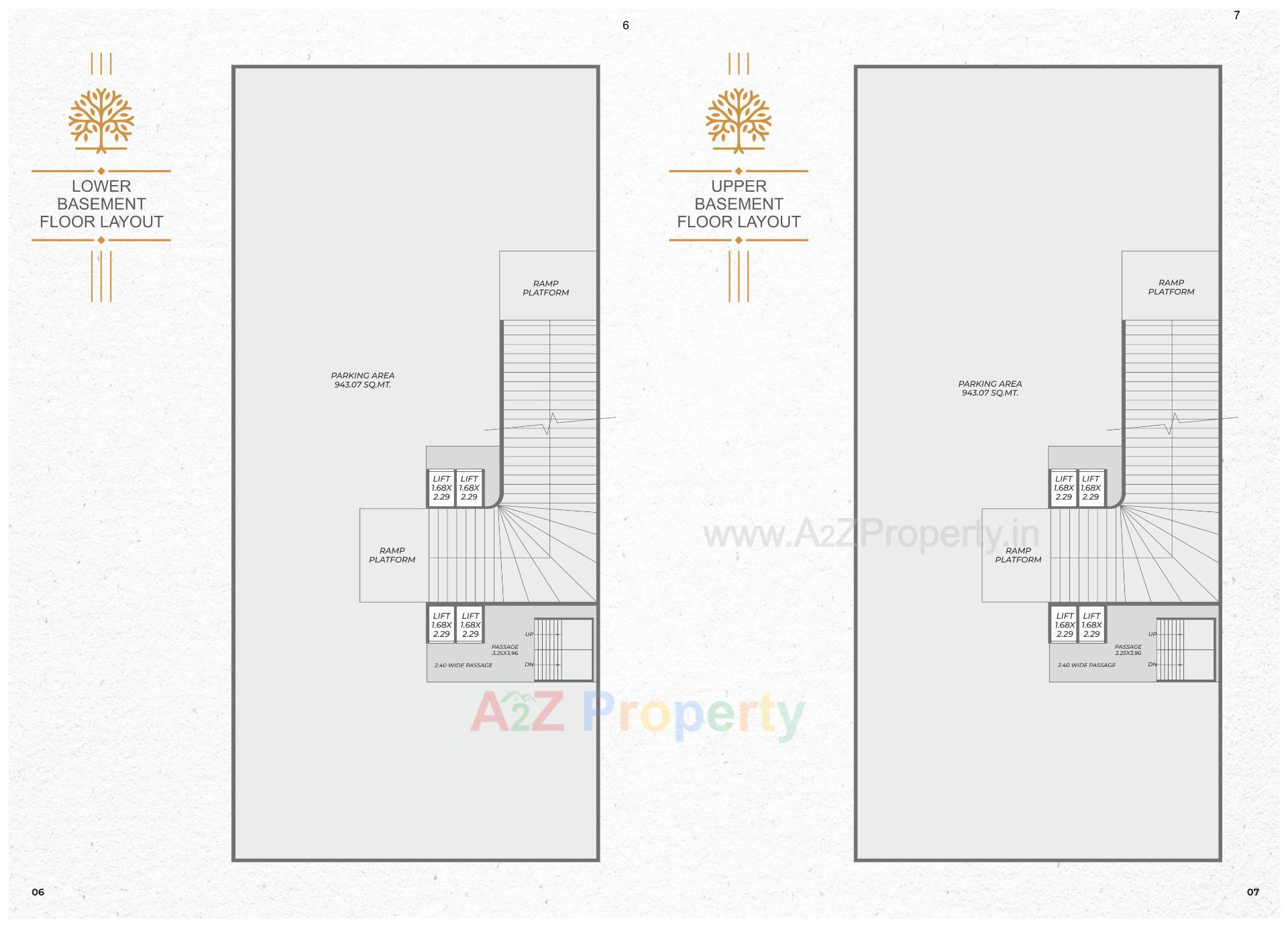 Layout of real estate project Sharnam Skyline located at Majalpur, Vadodara, Gujarat