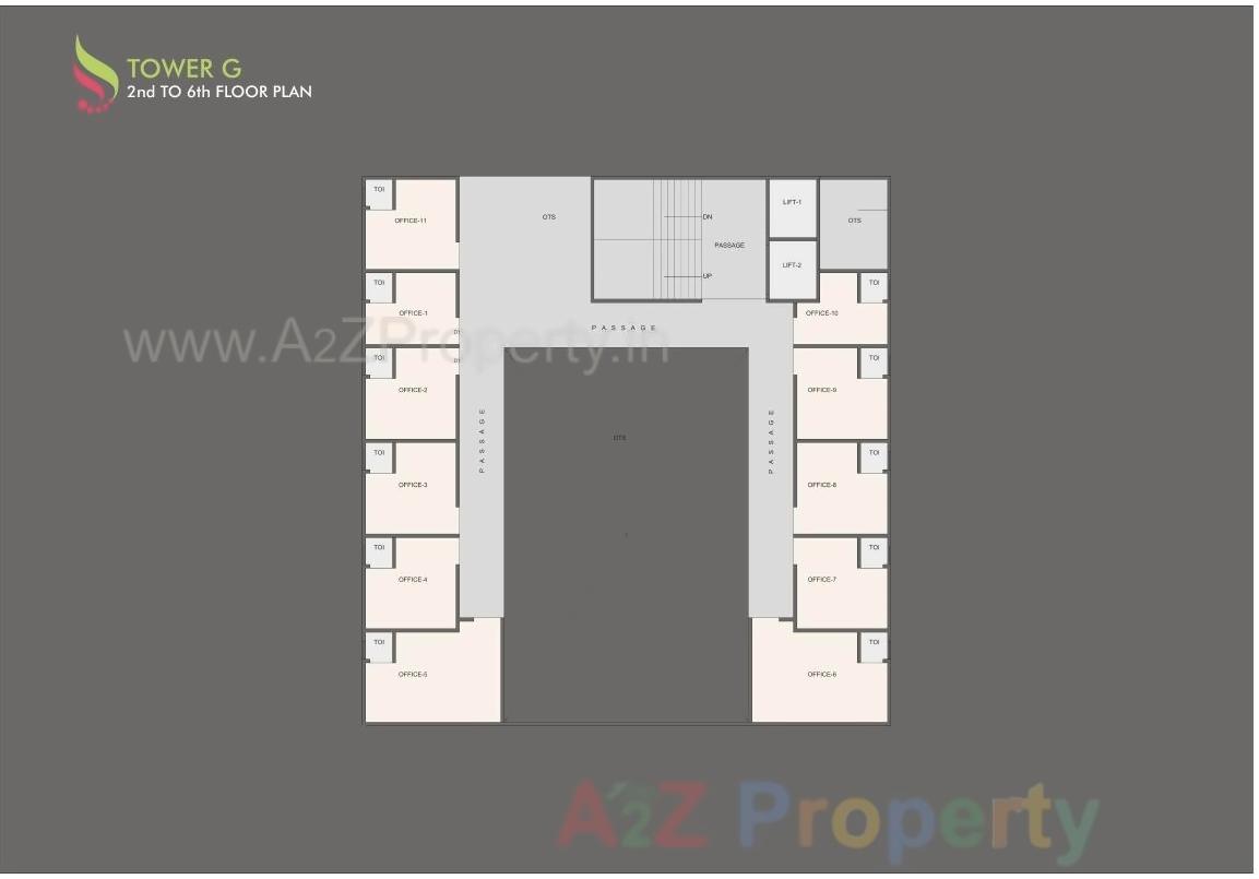 Layout of real estate project Sharnam located at Bapod, Vadodara, Gujarat