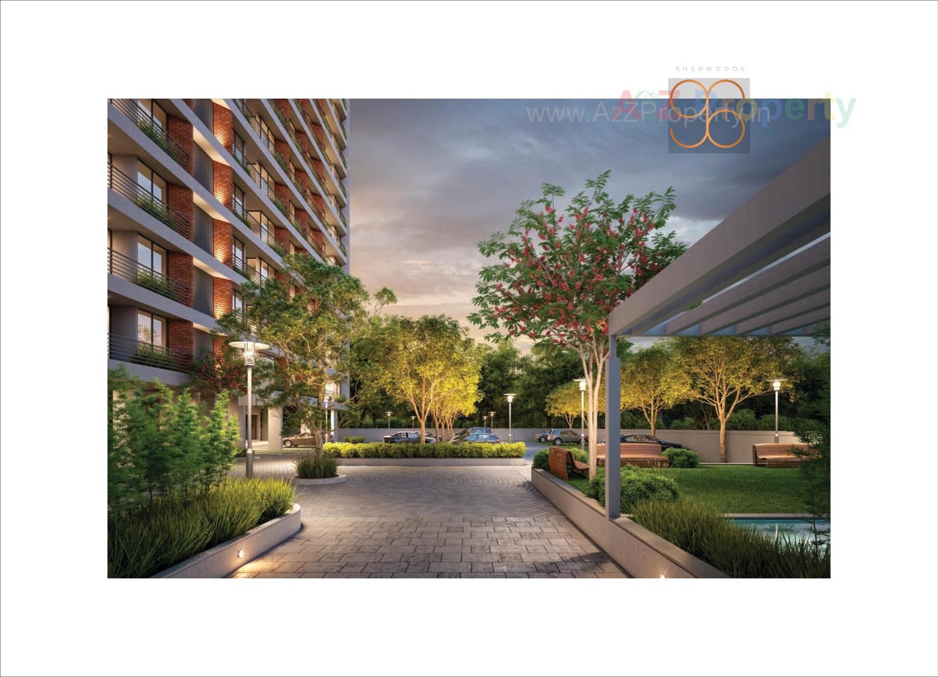 3D Elevation of real estate project Sherwoods located at Sevasi, Vadodara, Gujarat