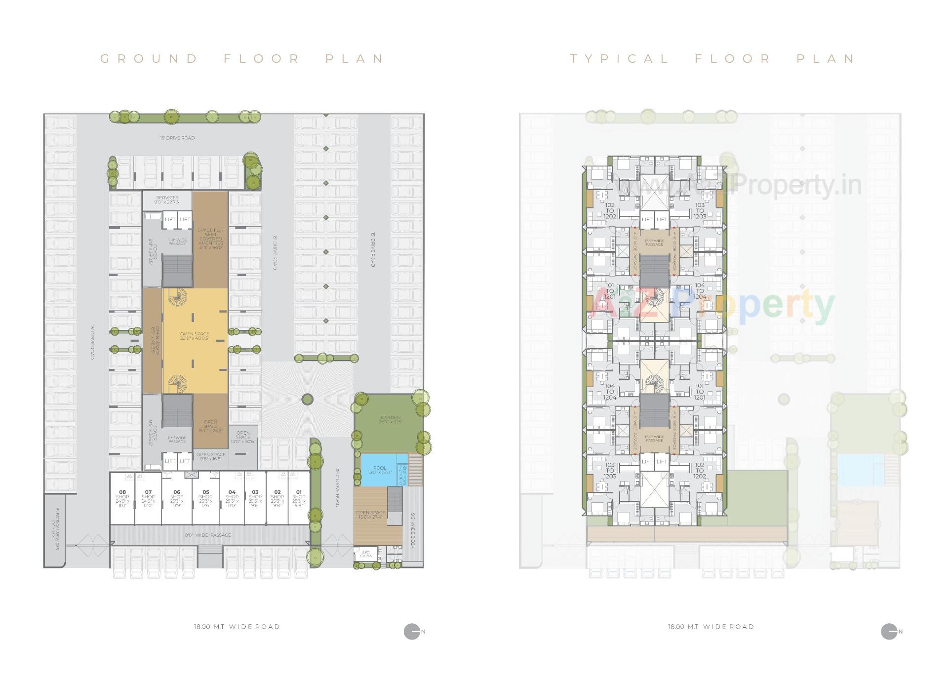 Layout of real estate project Sherwoods located at Sevasi, Vadodara, Gujarat