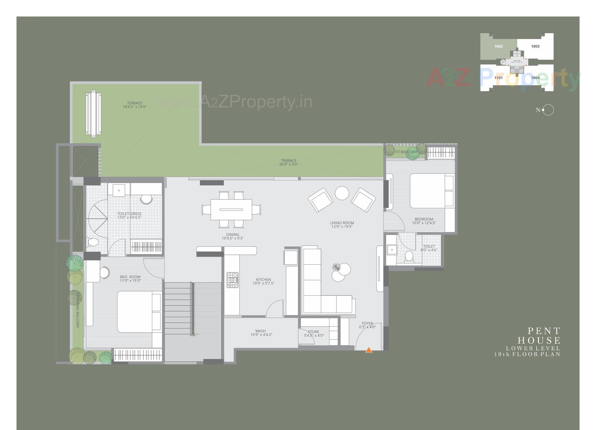Layout of real estate project Sherwoods Amaltas located at Sama, Vadodara, Gujarat