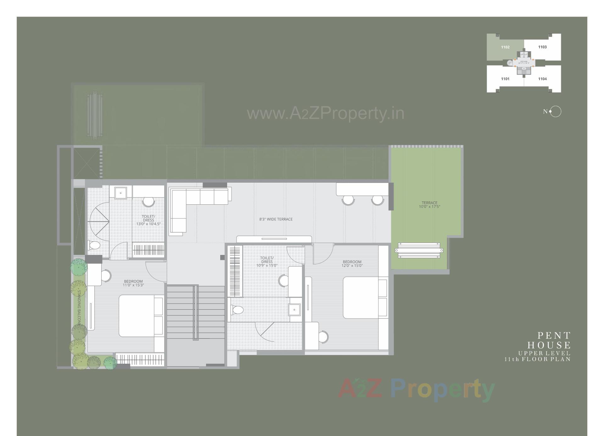 Layout of real estate project Sherwoods Amaltas located at Sama, Vadodara, Gujarat