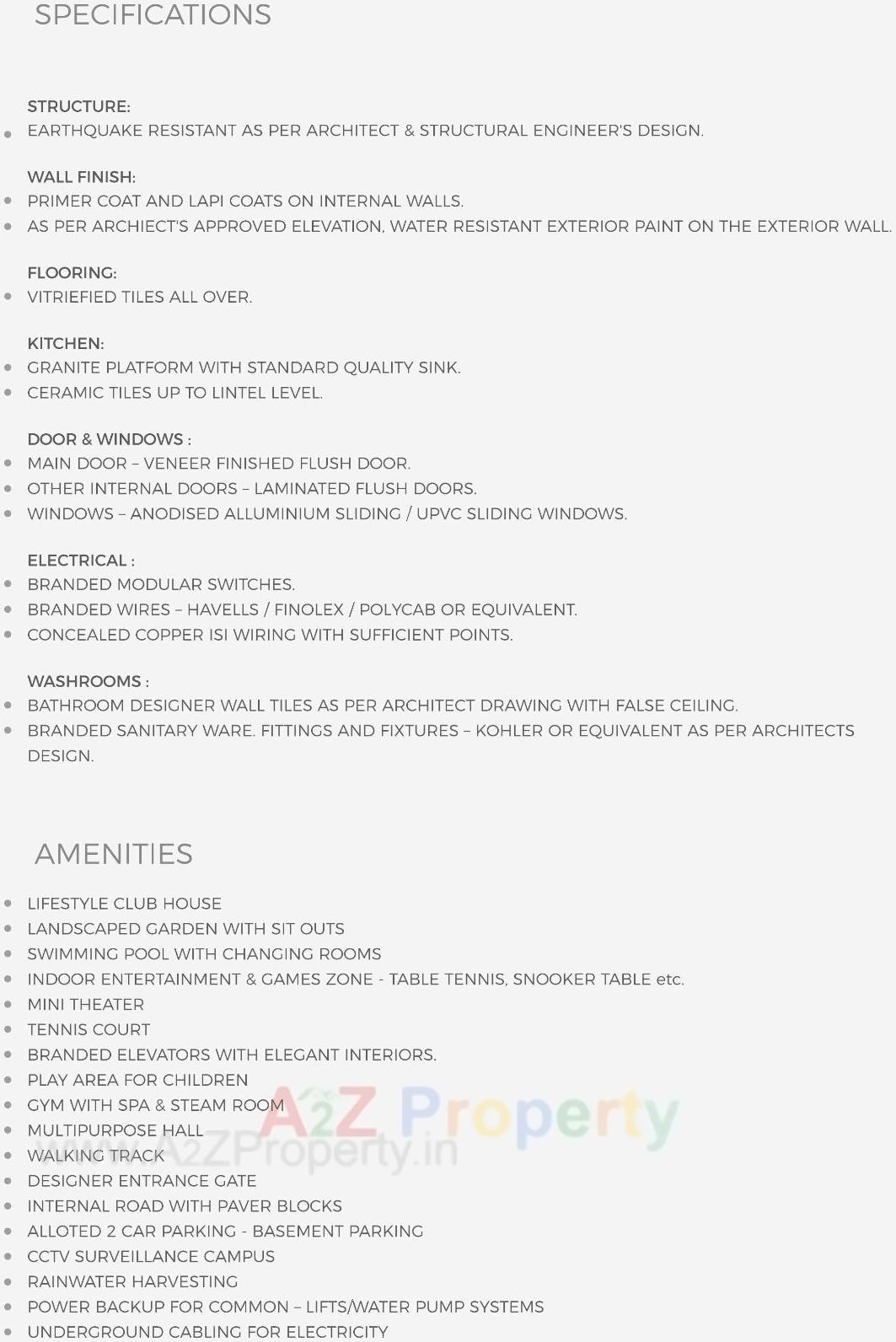 Project Specifications